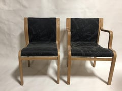 Set of 6 Bentwood Chairs by Bill Stephen for Knoll, 4 Sides, 2 Arms