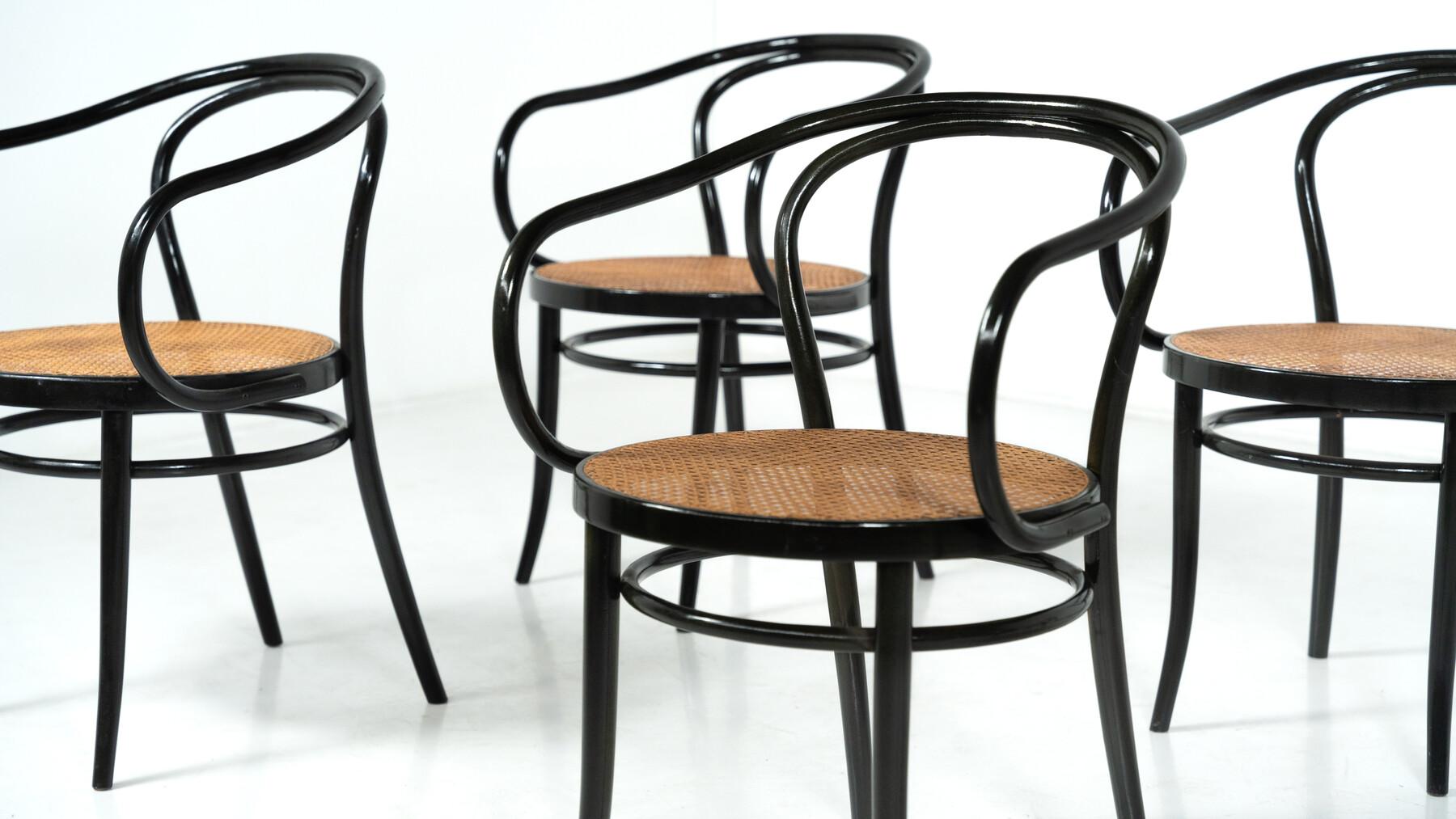 Ensemble de 6 chaises en bois courbé de Thonet, Autriche, années 1920 en vente 5