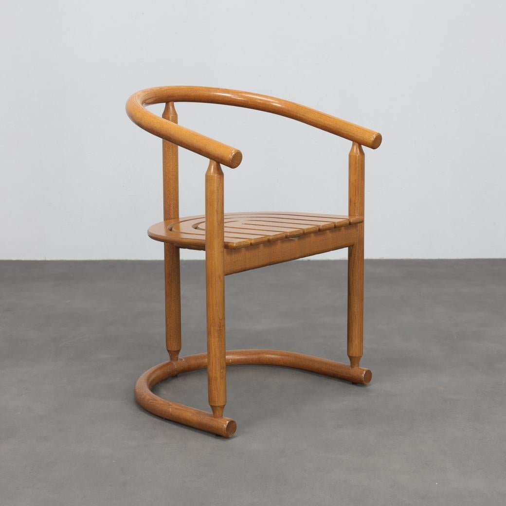 Satz von 6 Bugholz-Esszimmerstühlen von Allmilmö, 1980er Jahre (Skandinavische Moderne) im Angebot