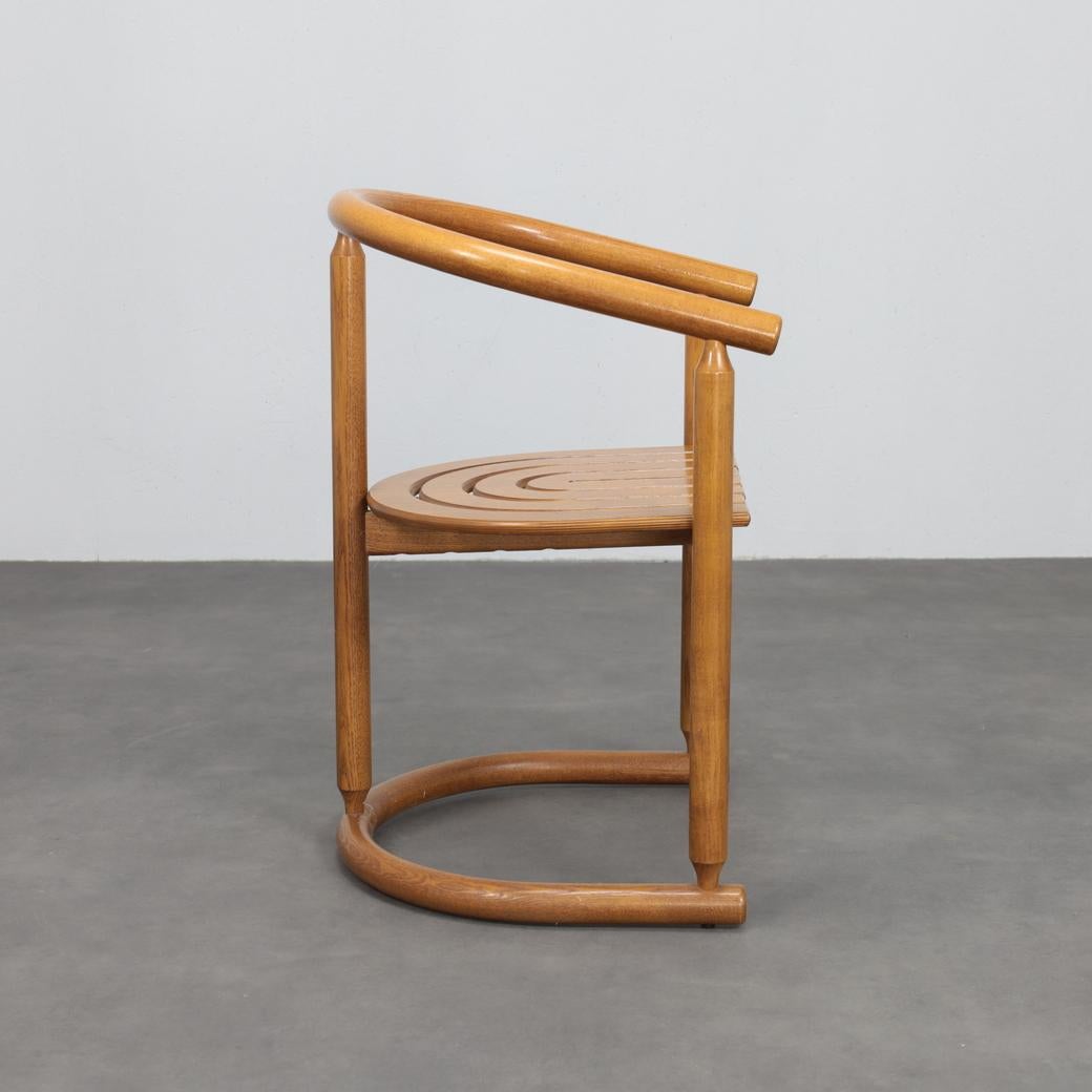 Satz von 6 Bugholz-Esszimmerstühlen von Allmilmö, 1980er Jahre (Deutsch) im Angebot