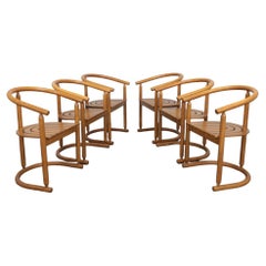 Set of 6 Bentwood Dining Chairs by Allmilmö, 1980s