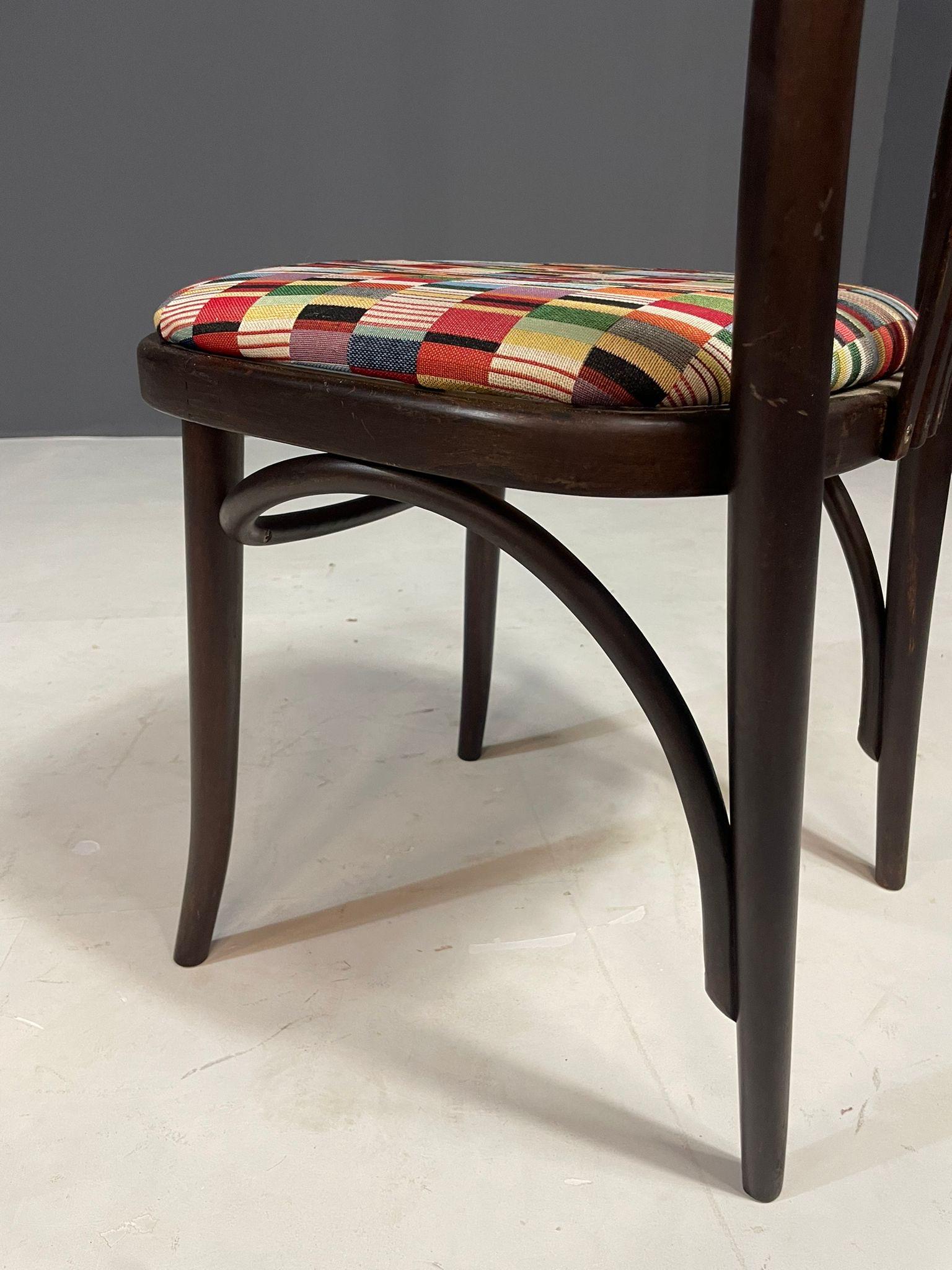 Set di 6 sedie da pranzo in legno curvato nello stile di Josef Hoffmann, anni '70 In condizioni ottime in vendita a Prague 8, CZ