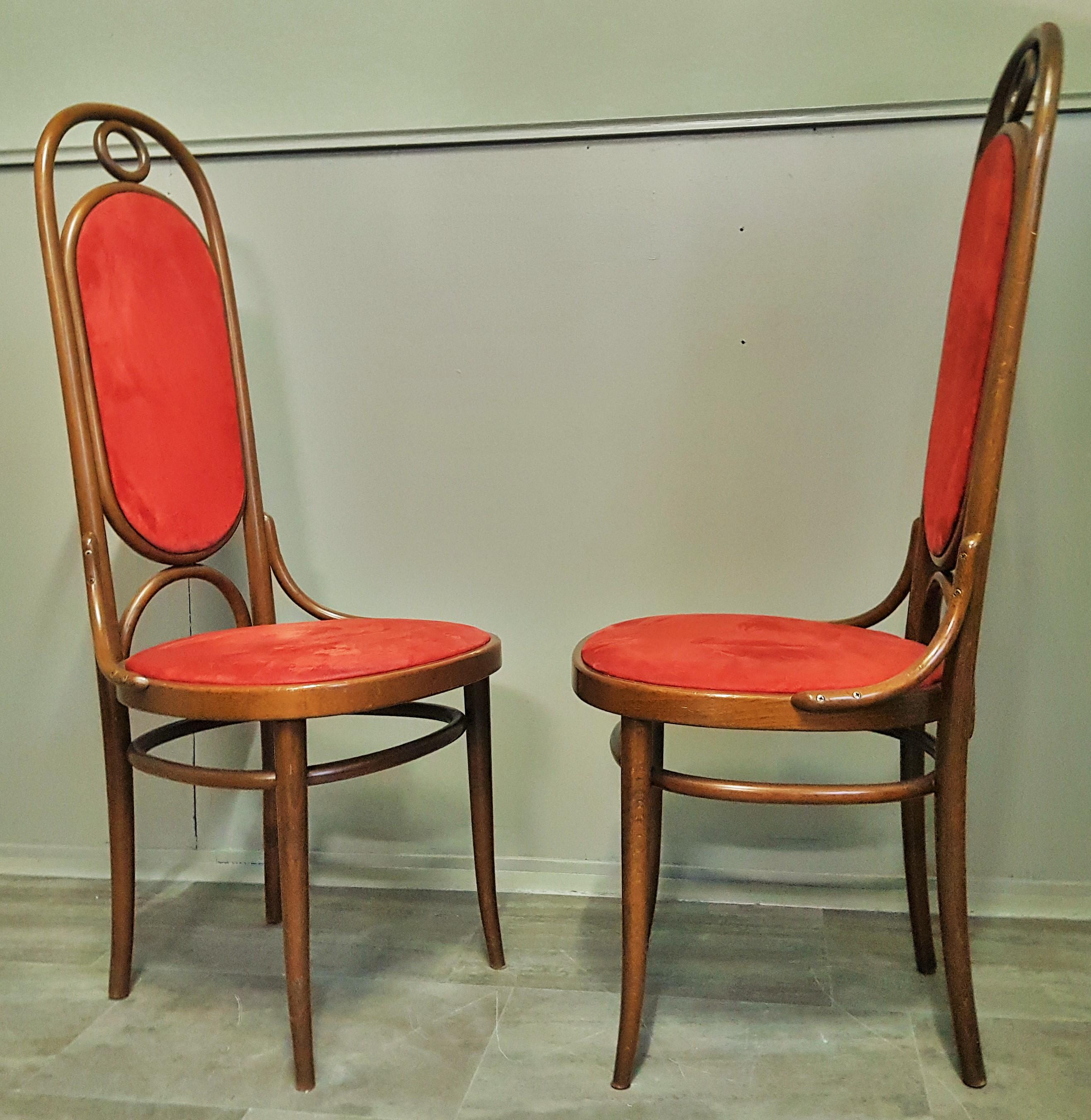 Set of 6 Bentwood Higgh Back Dining Chairs by Thonet, Germany 4