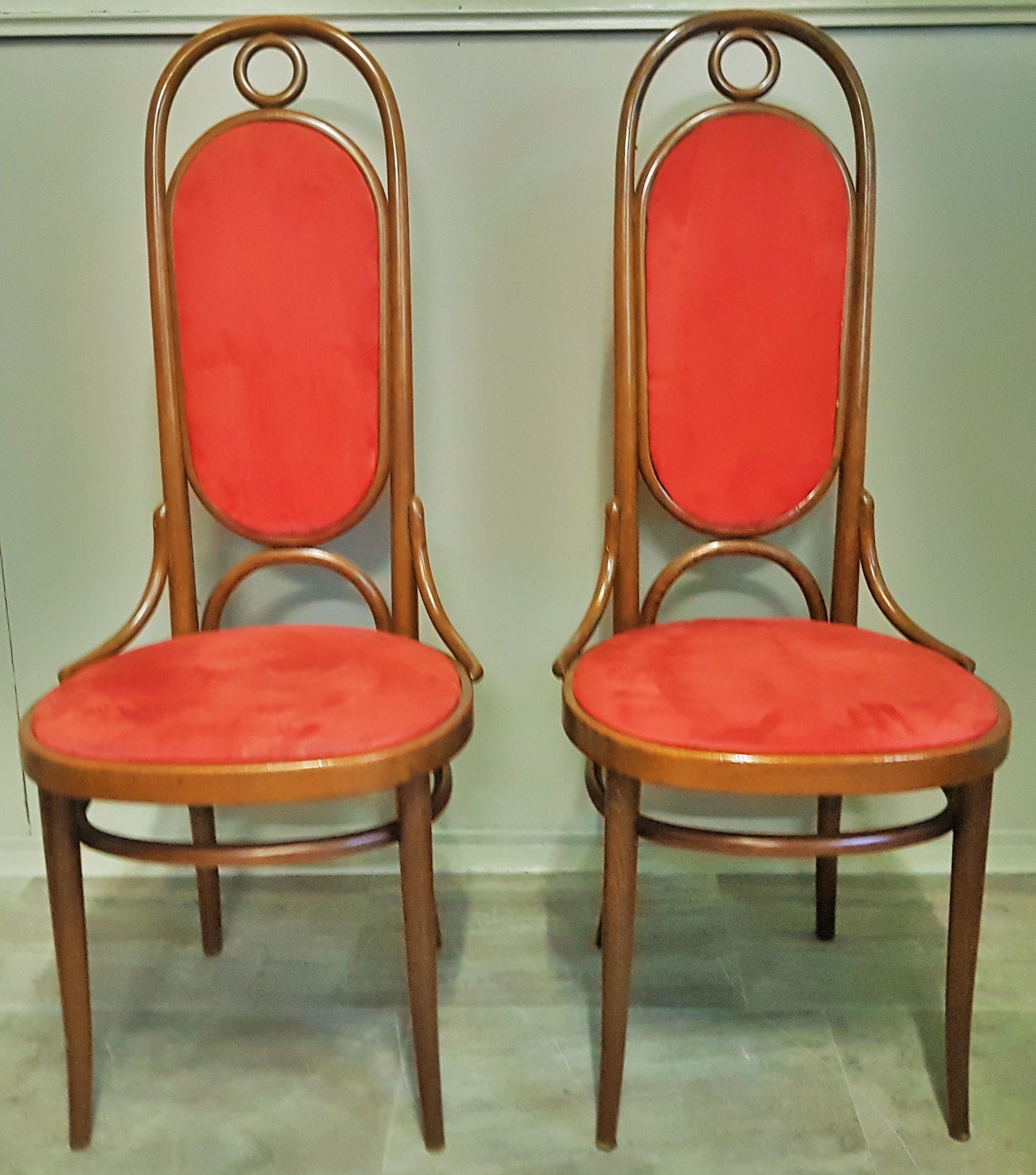 Set of 6 Bentwood Higgh Back Dining Chairs by Thonet, Germany 2