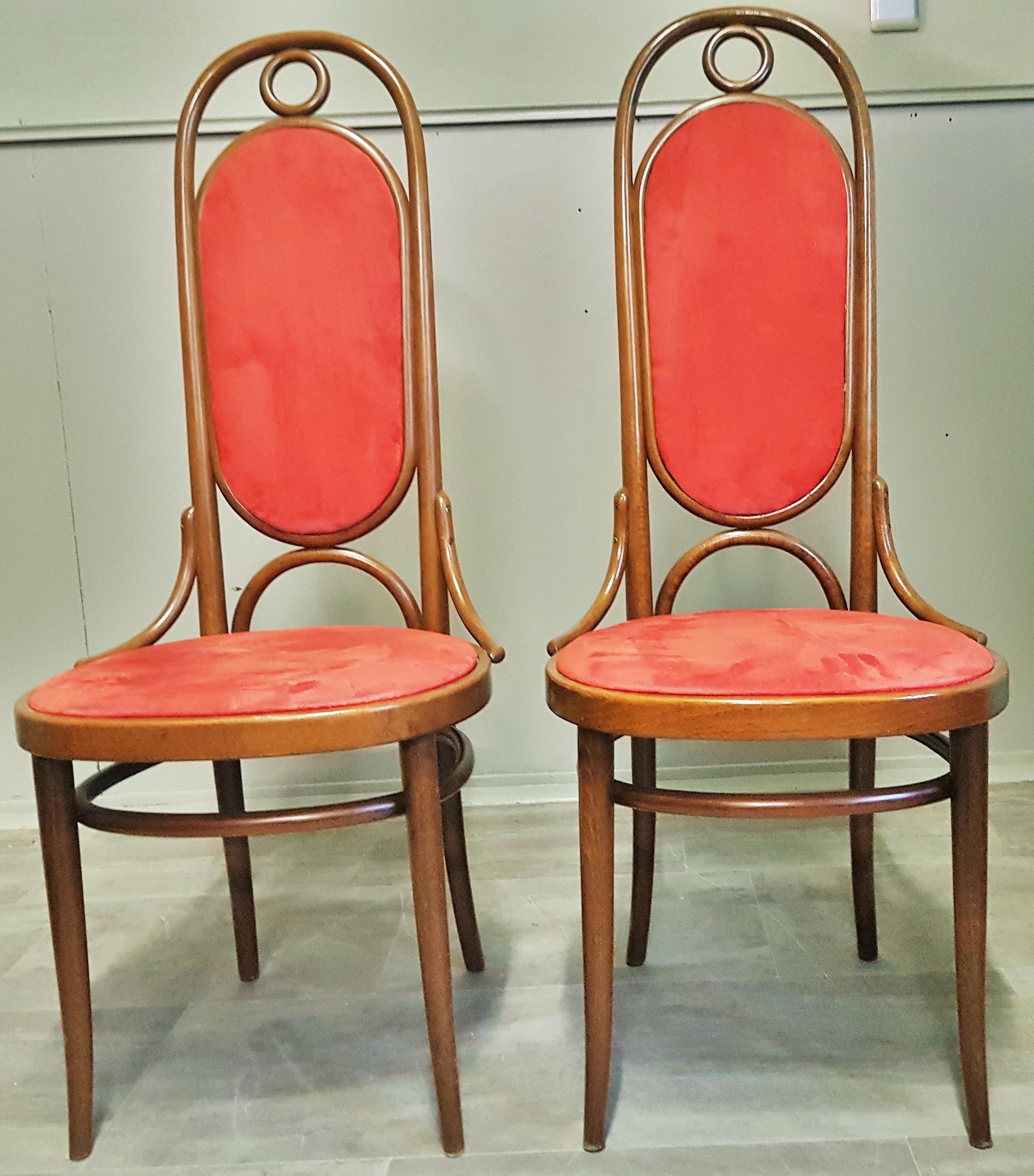 Set of 6 Bentwood Higgh Back Dining Chairs by Thonet, Germany 3