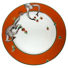 Set Of 6 Bernardaud Limoges For Le Cirque Orange Salad Plates