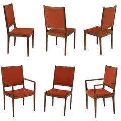 Set of 6 Bernhard Pedersen & Son Danish Modern Rosewood Dining Chairs