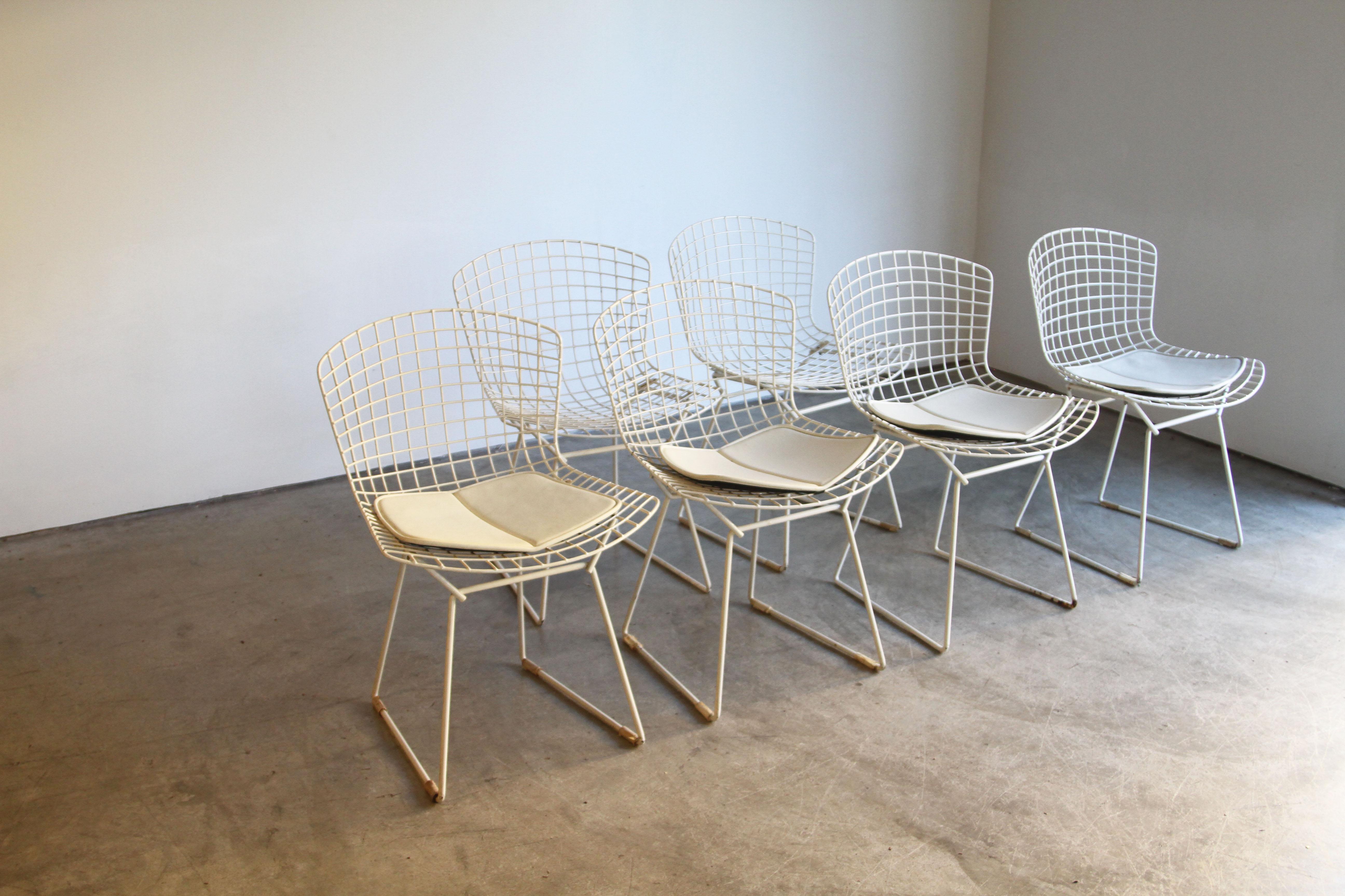 20th Century Set of 6 Bertoia Side Chairs for Knoll Vintage