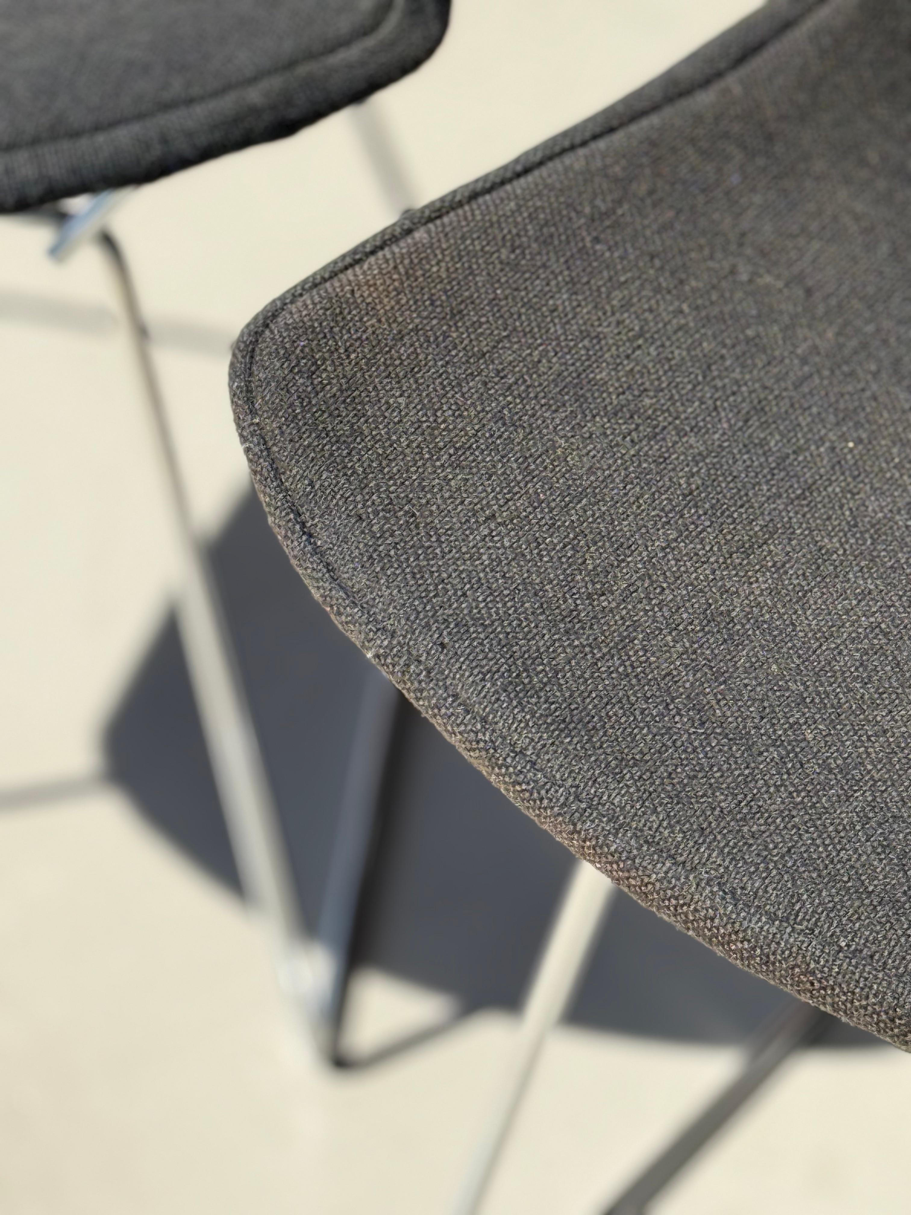Mid-20th Century Set of 6 Bertoia Wire Side Chair with Upholstered Shell for Knoll For Sale