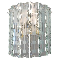 Set of 6 Beveled Sconces by Cristal Arte