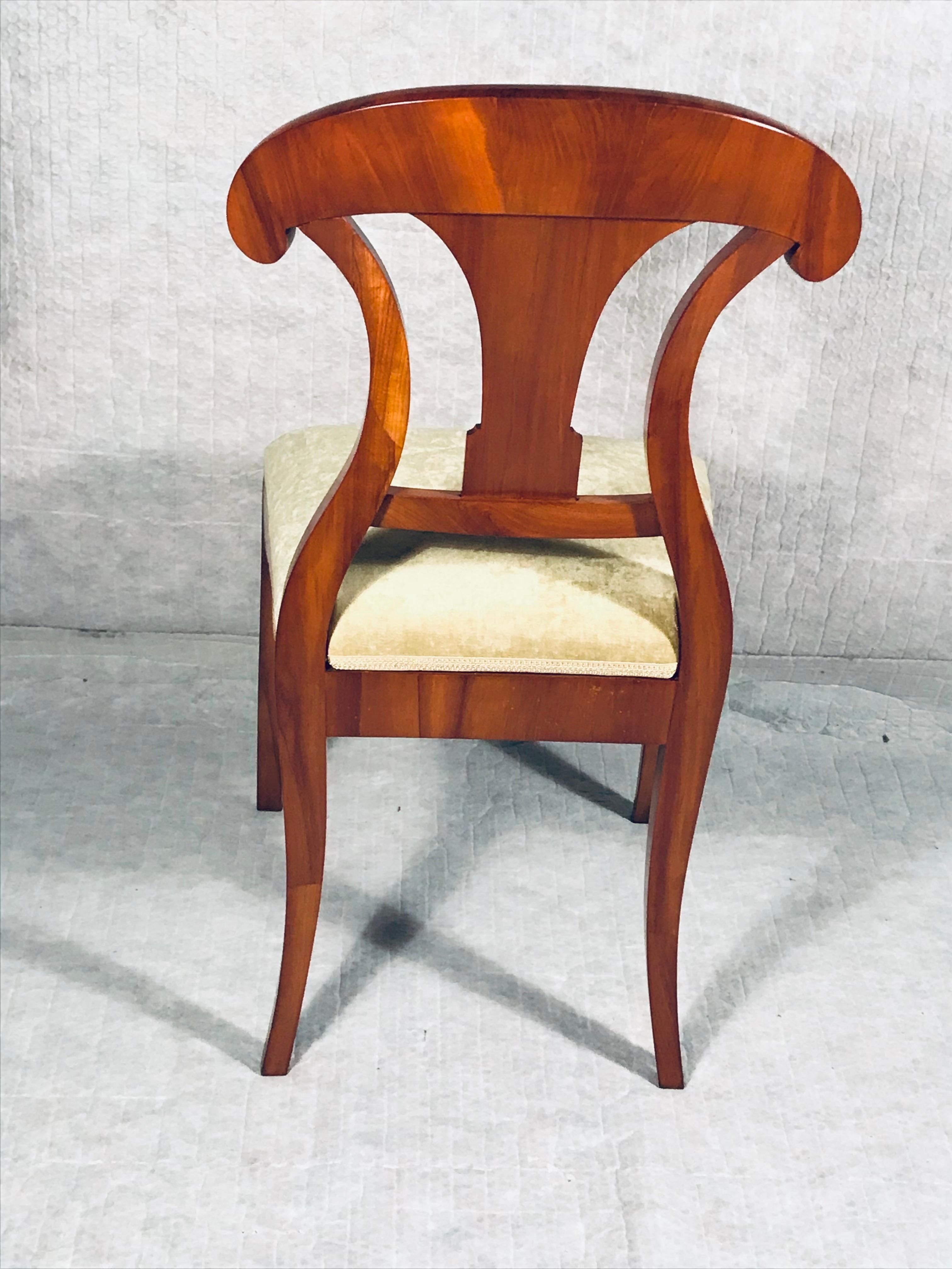 Set of 6 Biedermeier Chairs, 1820 In Good Condition For Sale In Leimen, DE