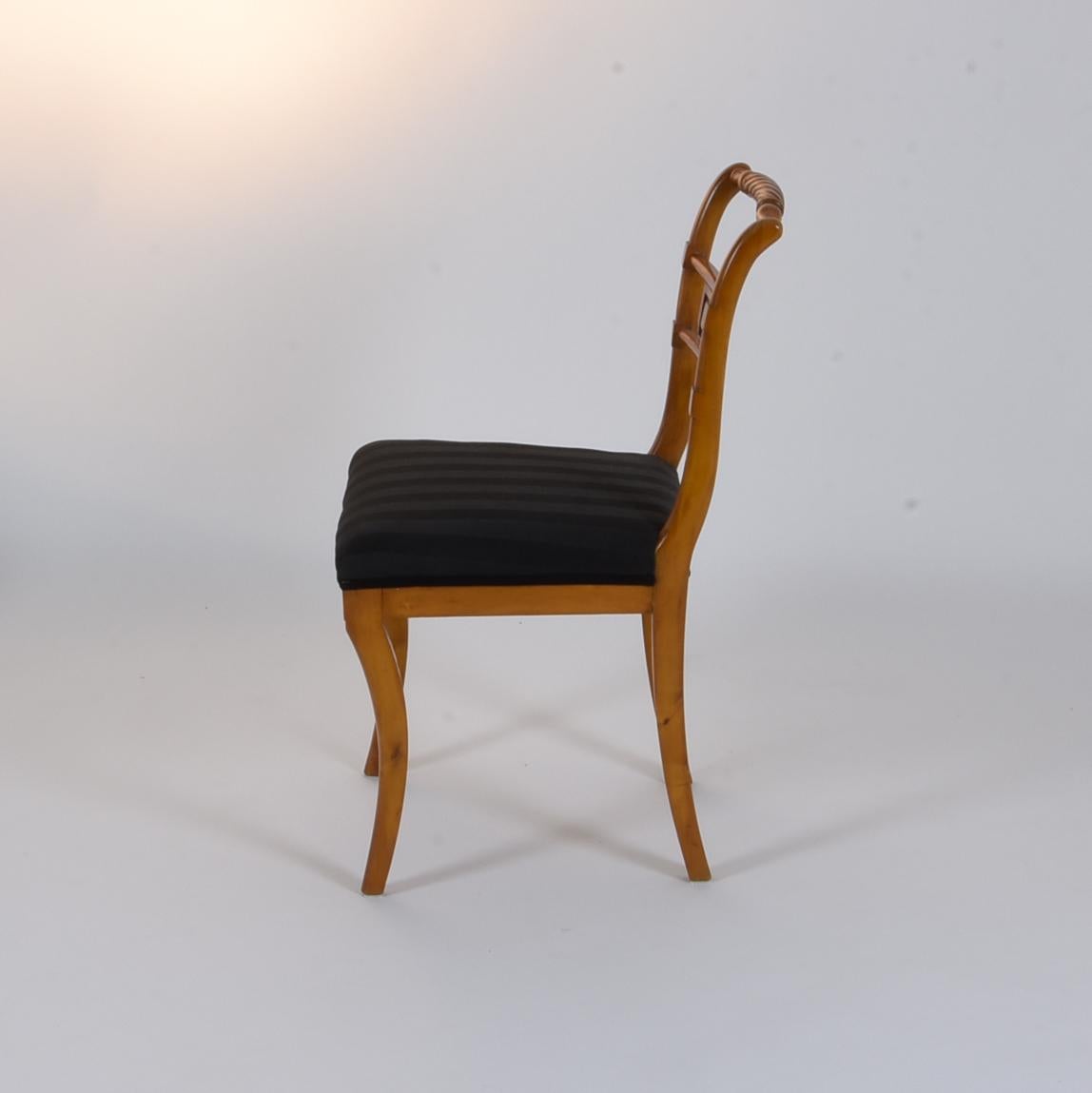 Swedish Set of 6 Biedermeier Chairs Birchwood Berlin, 1830 For Sale