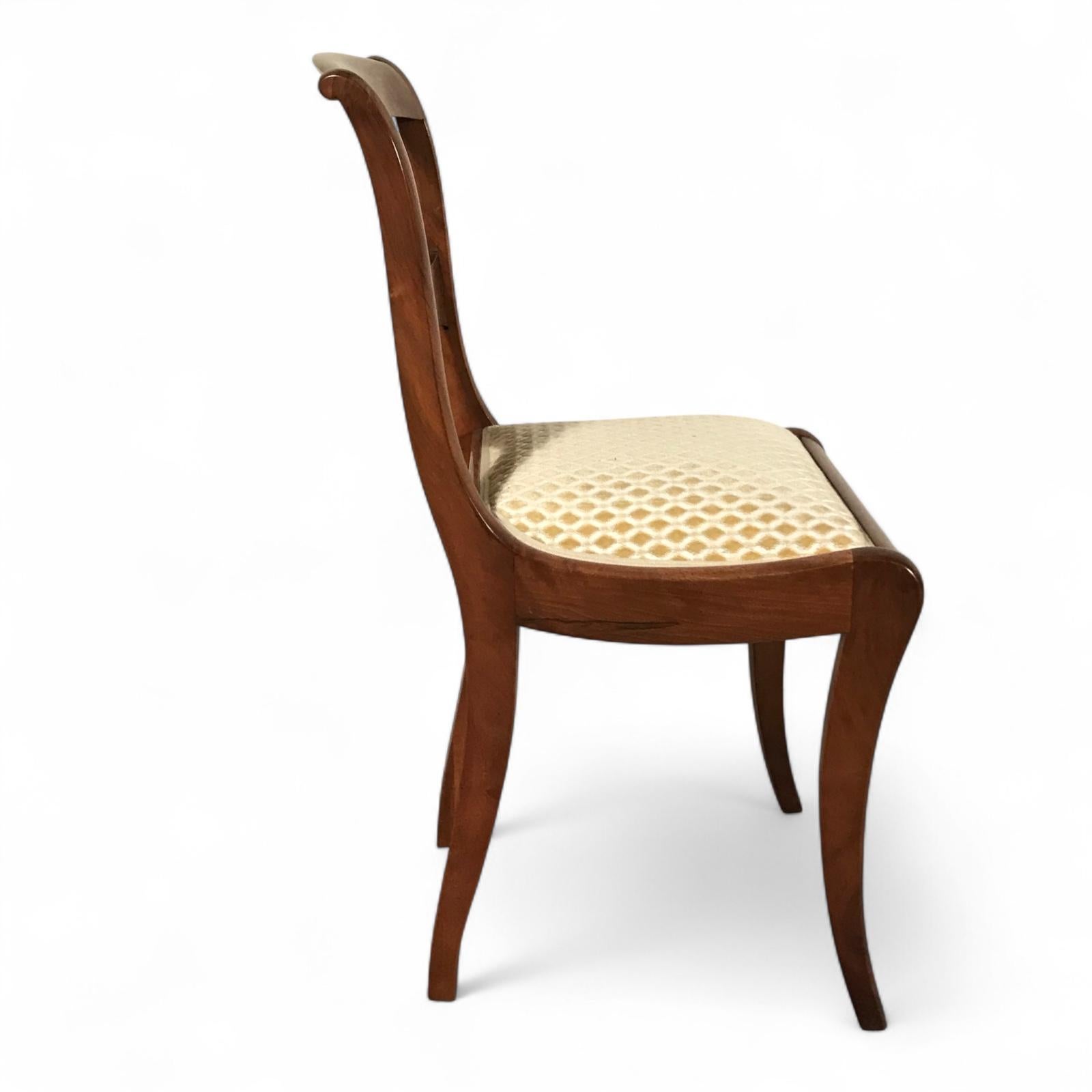 Set of 6 Biedermeier Style Dining Chairs, 19th century In Good Condition For Sale In Leimen, DE