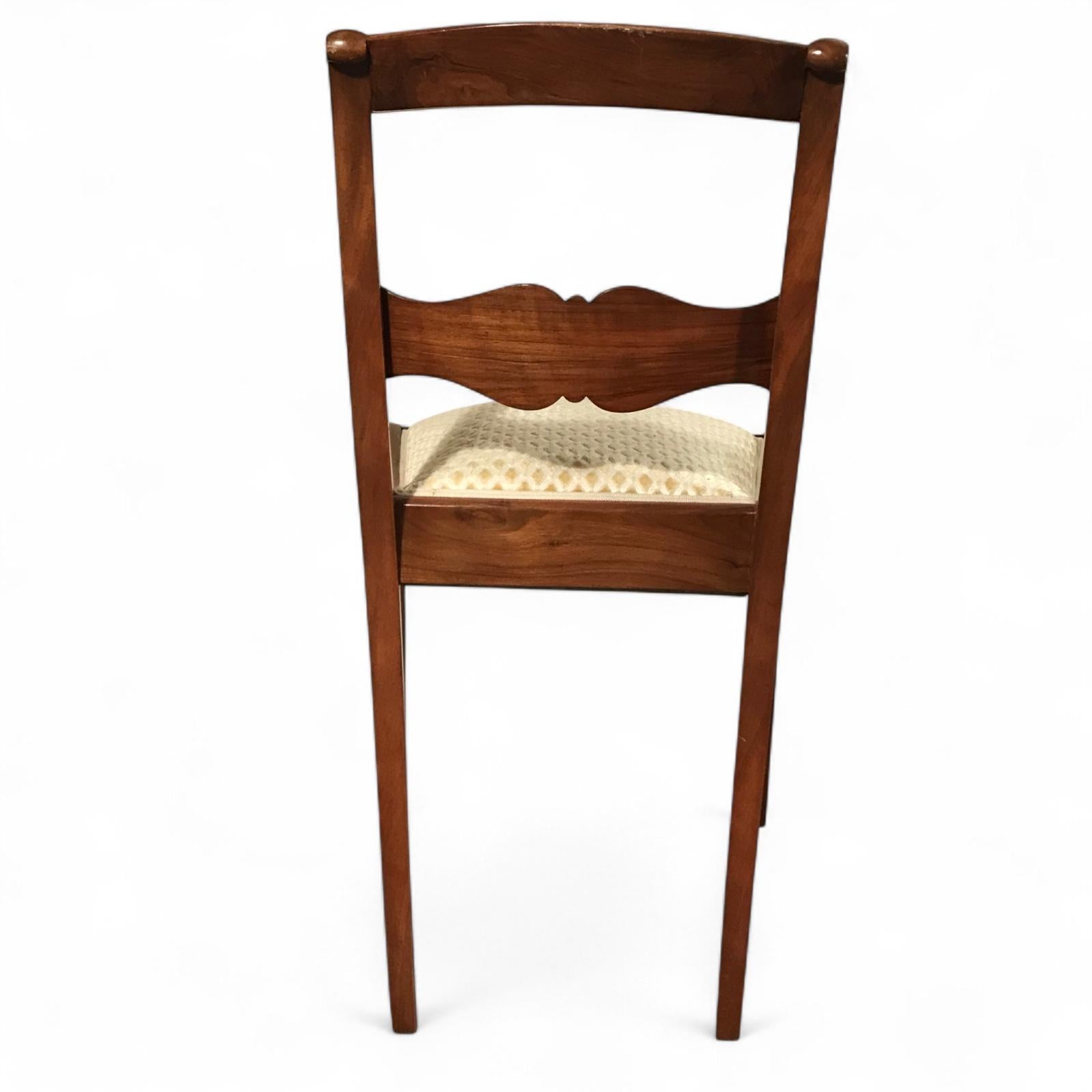 Mid-19th Century Set of 6 Biedermeier Style Dining Chairs, 19th century For Sale