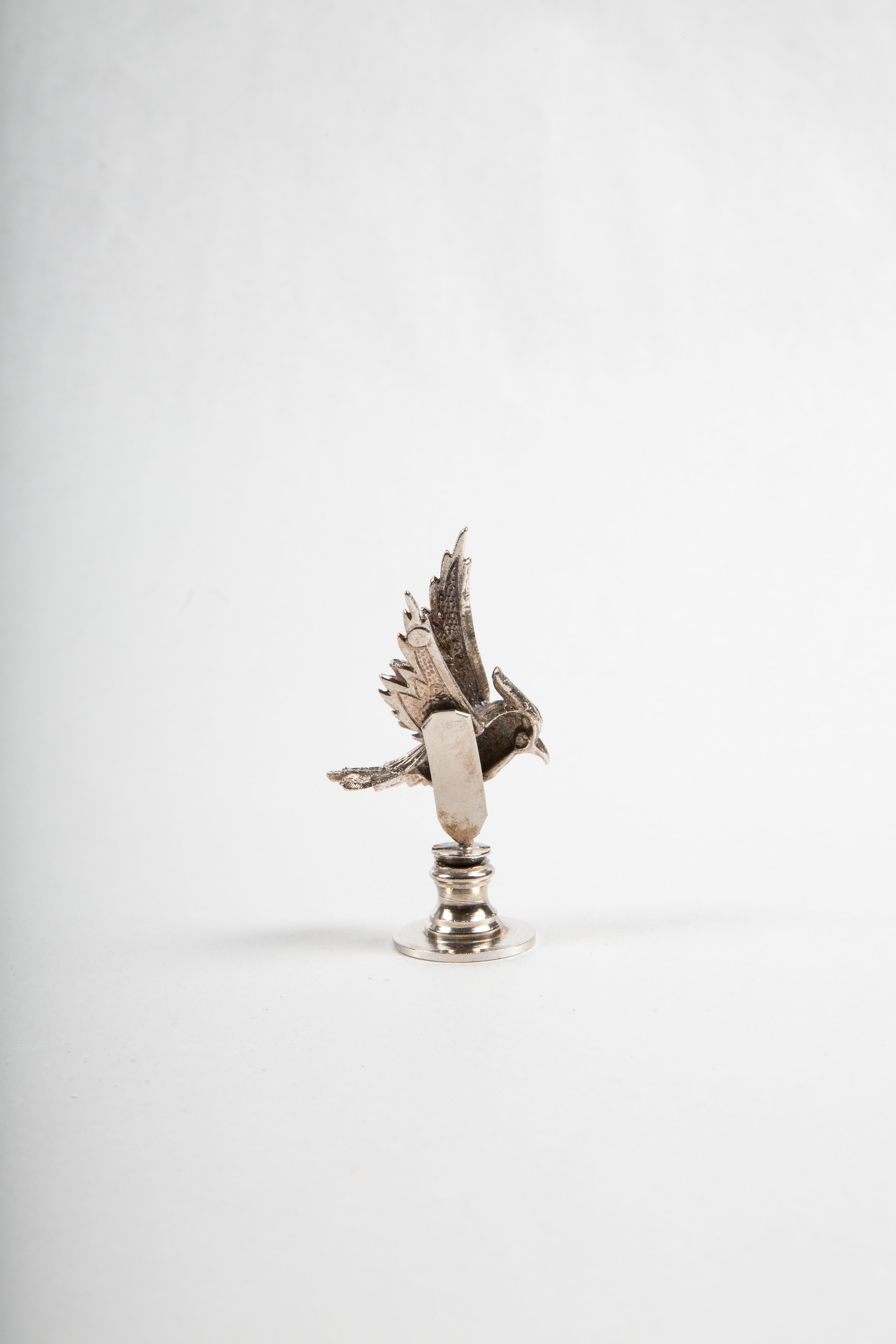 American Set of 6 Bird on a Branch Place Card Holders For Sale