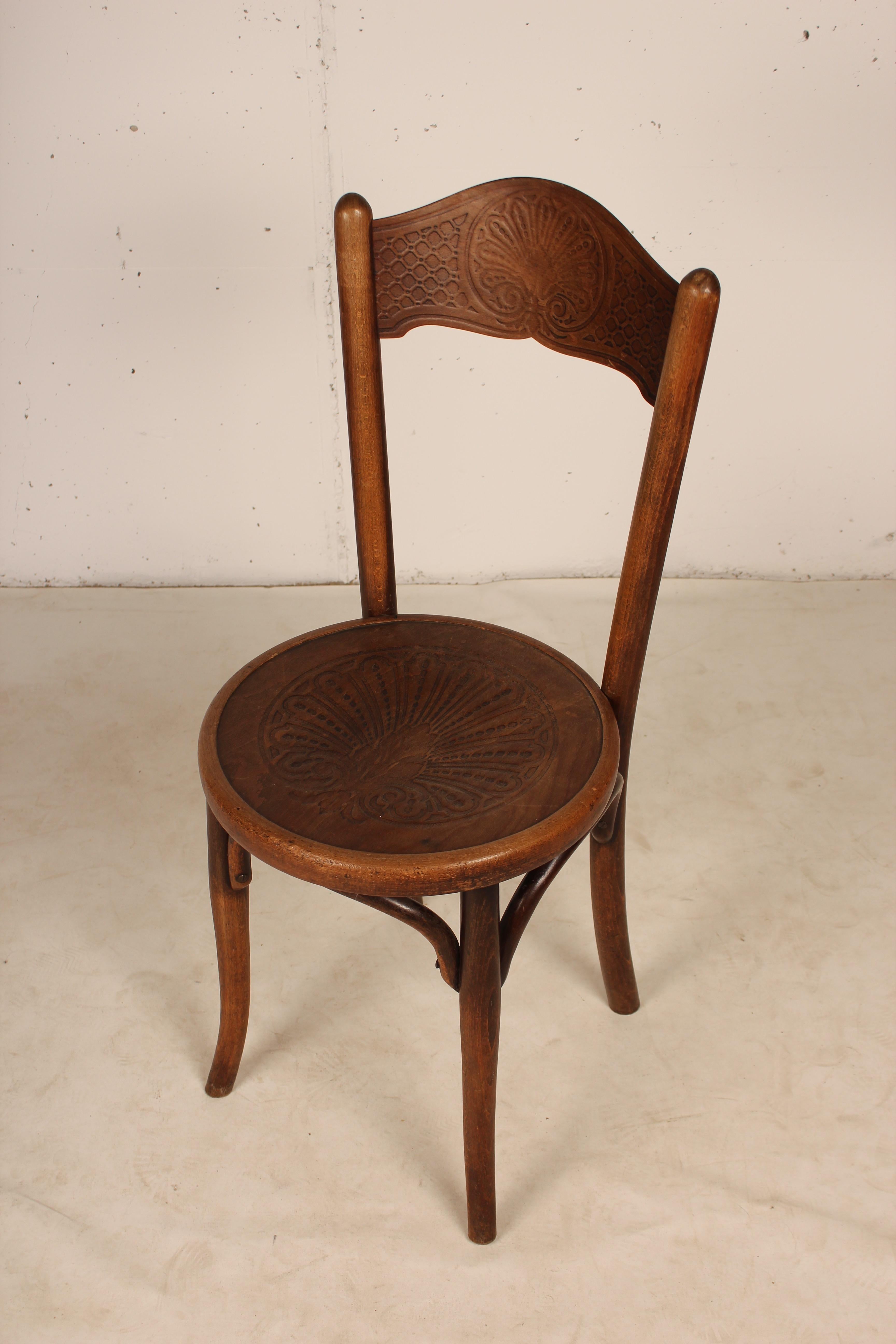 Set of 6 Bistro Chairs by Jacob & Josef Kohn, 1890 Austro-Hungarian Empire For Sale 4