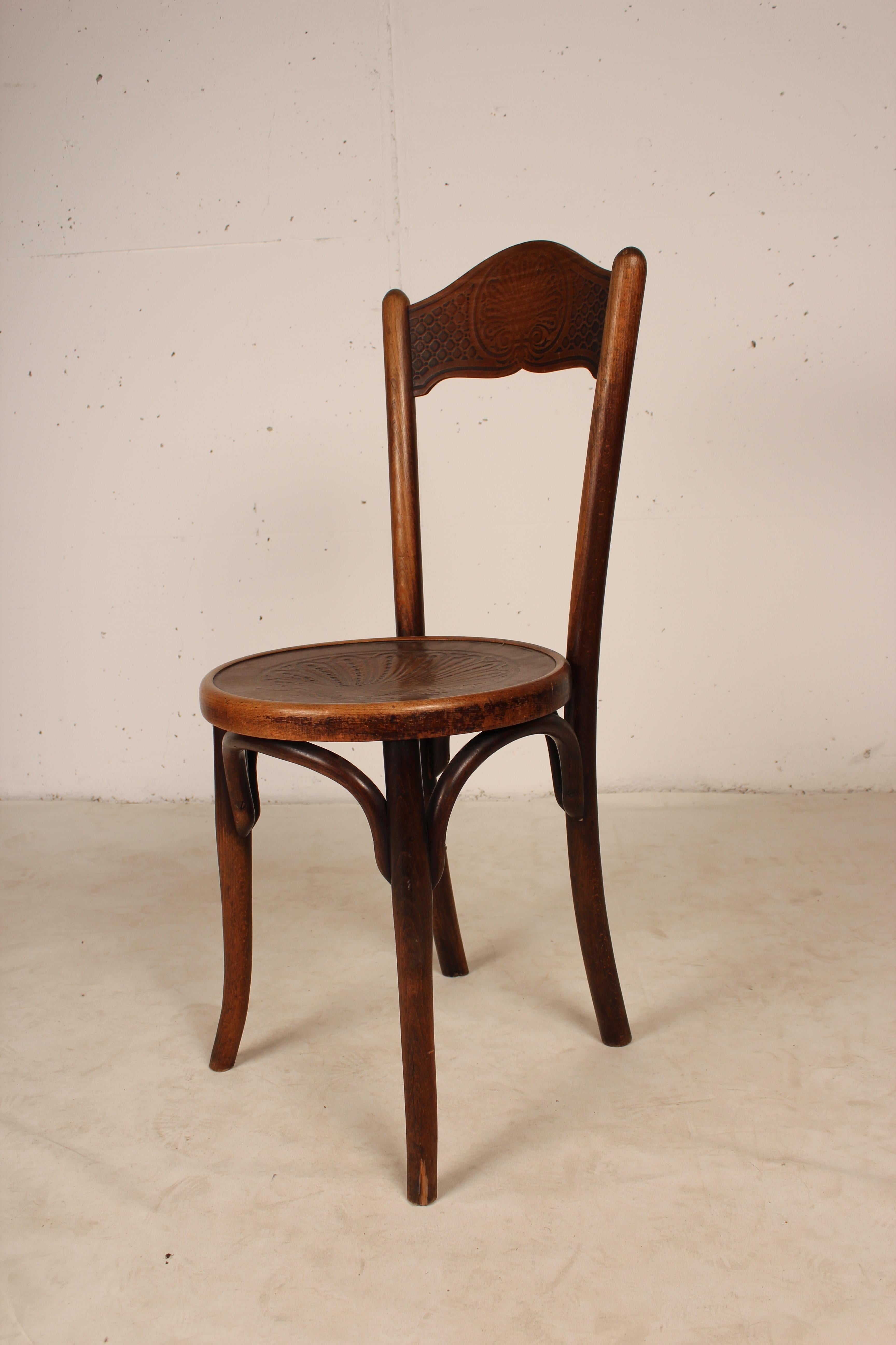 Set of 6 Bistro Chairs by Jacob & Josef Kohn, 1890 Austro-Hungarian Empire For Sale 5