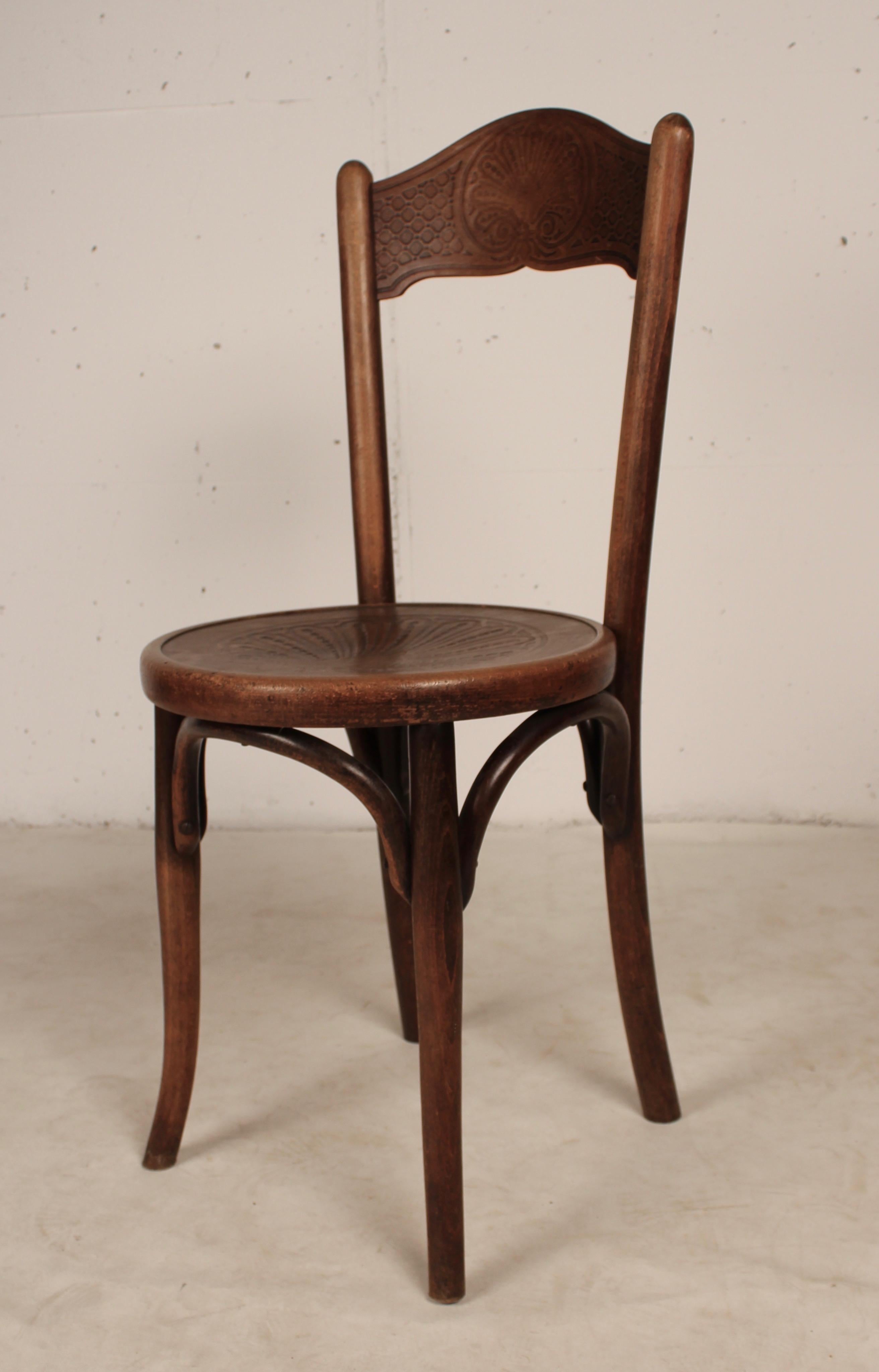 Set of 6 Bistro Chairs by Jacob & Josef Kohn, 1890 Austro-Hungarian Empire For Sale 6