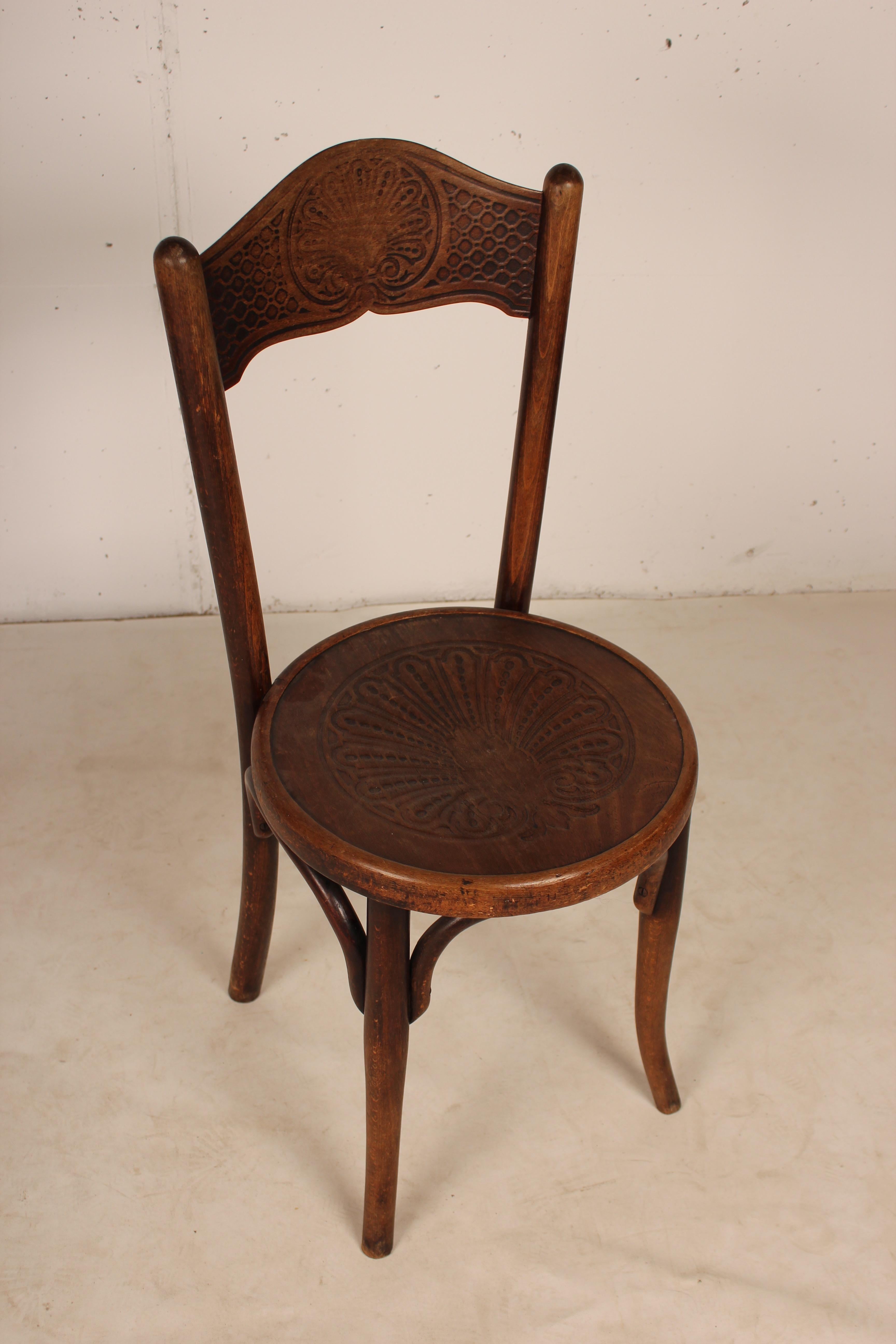 Set of 6 Bistro Chairs by Jacob & Josef Kohn, 1890 Austro-Hungarian Empire For Sale 7