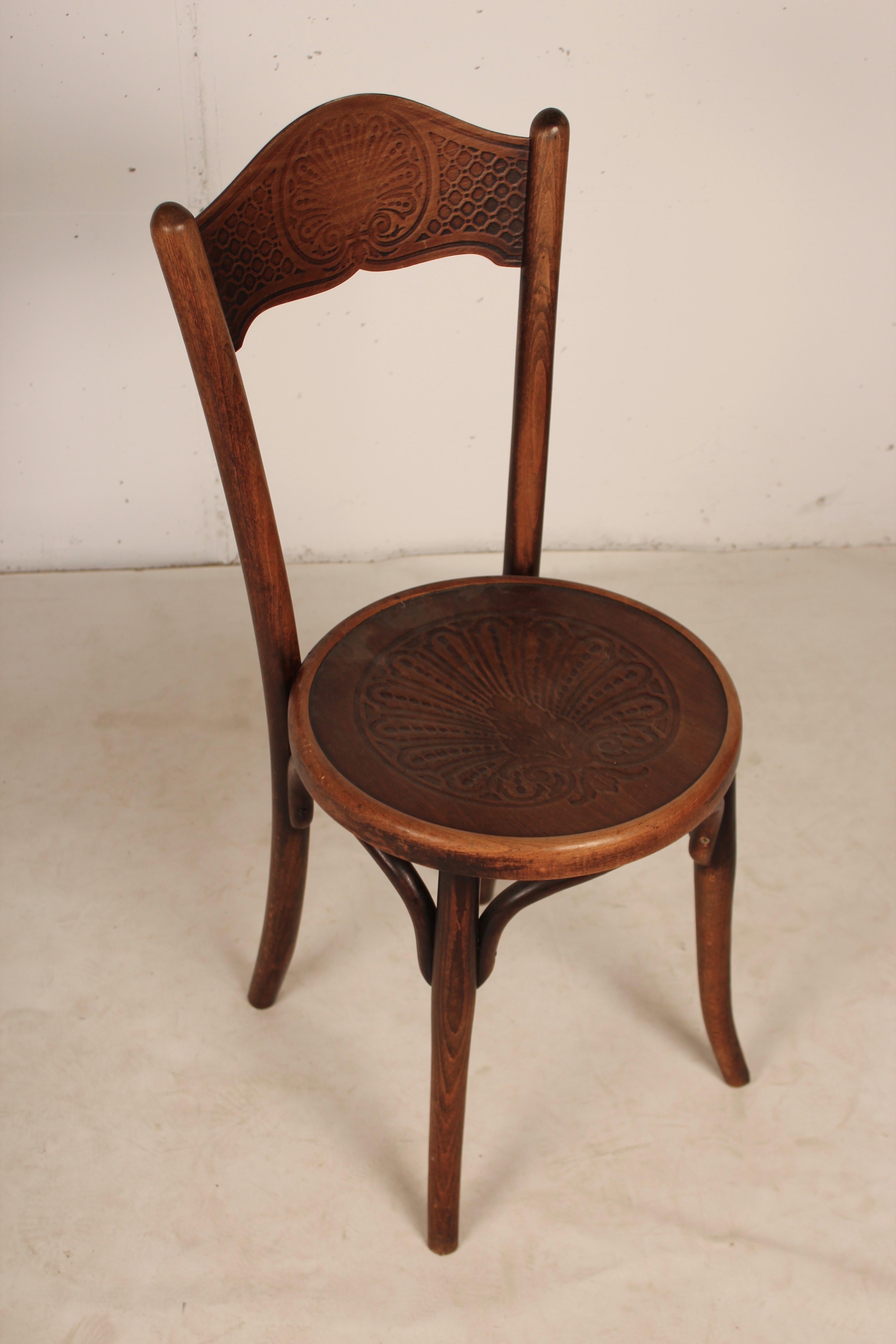 Set of 6 Bistro Chairs by Jacob & Josef Kohn, 1890 Austro-Hungarian Empire For Sale 8