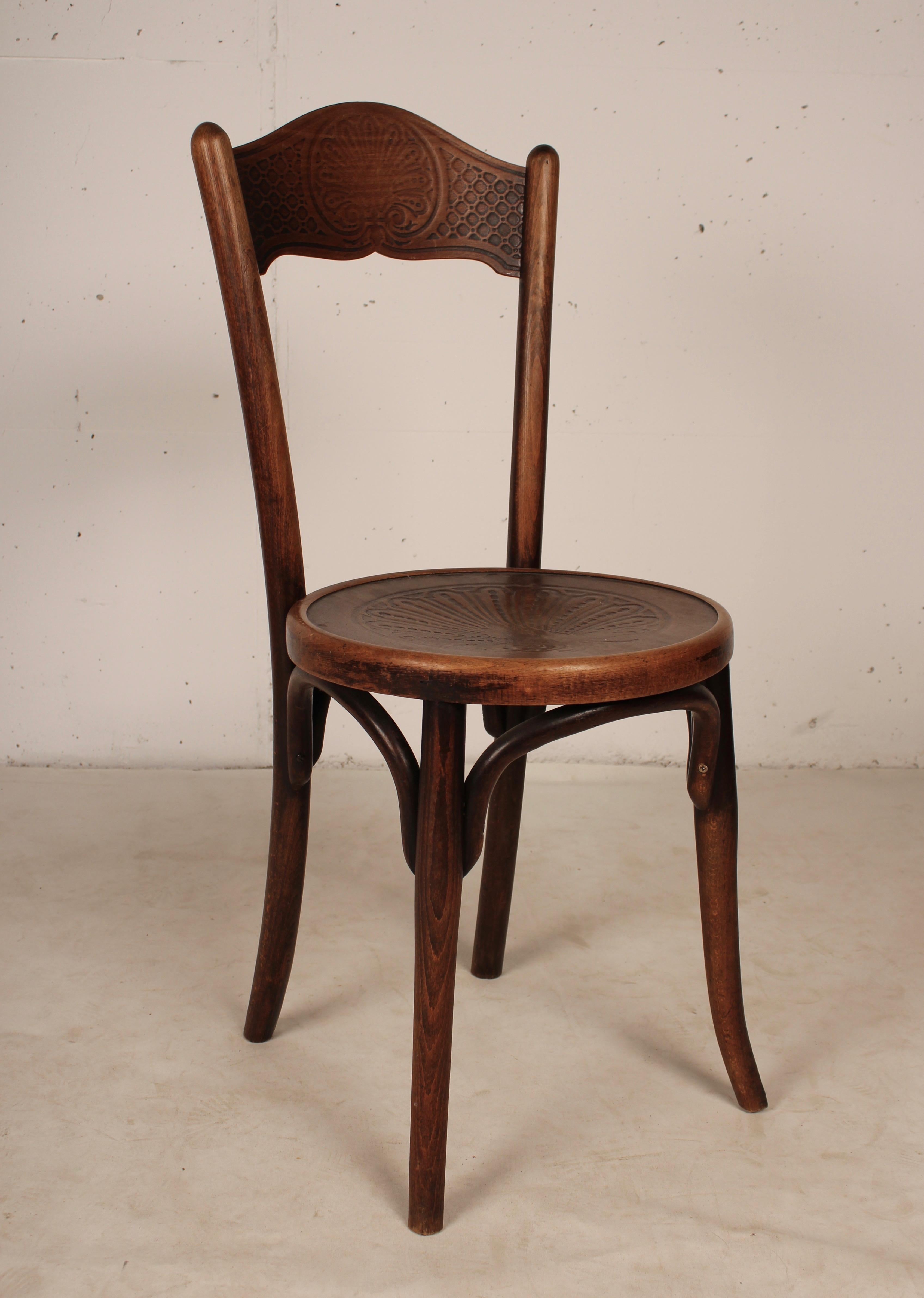 Set of 6 Bistro Chairs by Jacob & Josef Kohn, 1890 Austro-Hungarian Empire For Sale 9