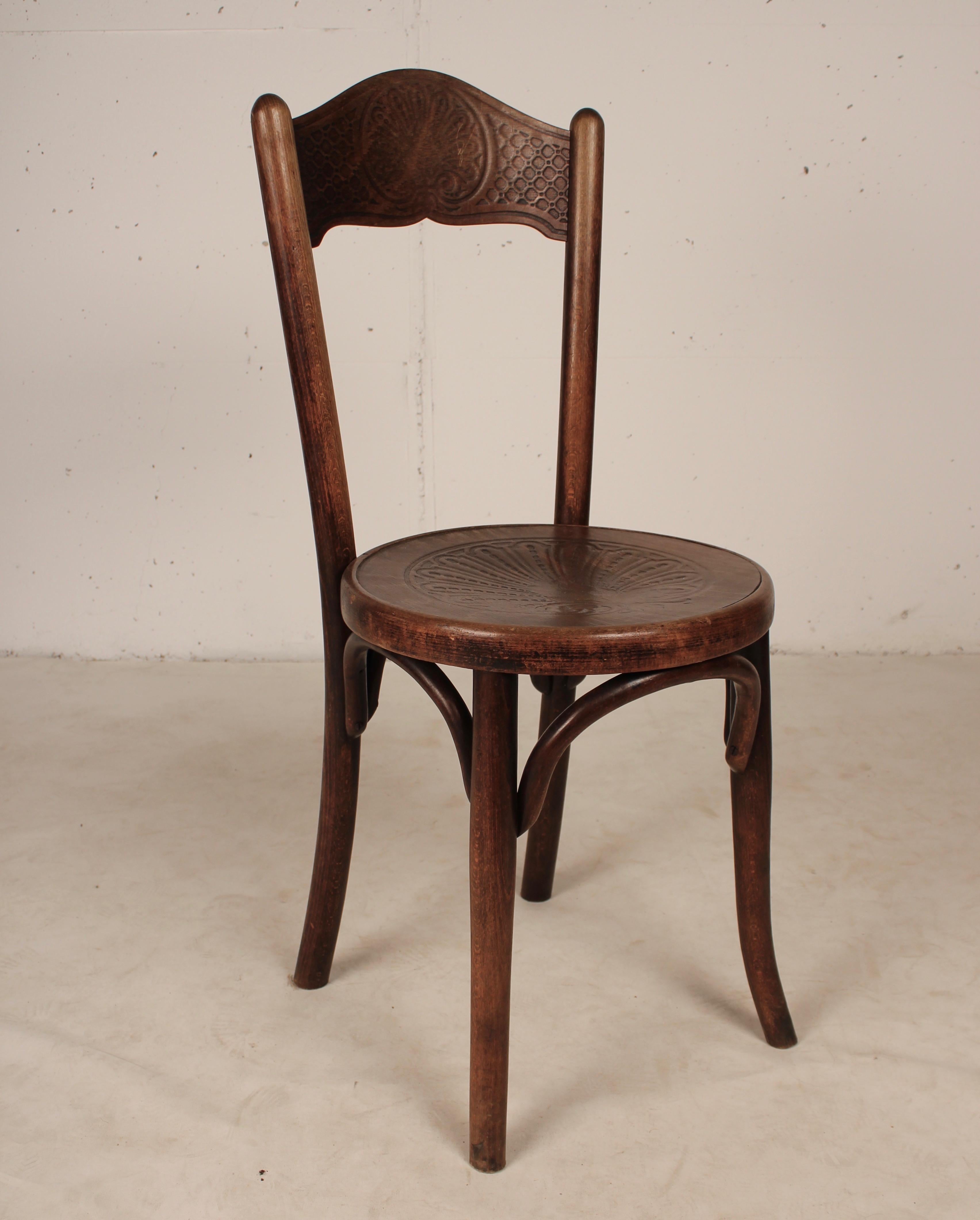 Fin du XIXe siècle Ensemble de 6 chaises Bistro de Jacob & Josef Kohn, Empire austro-hongrois de 1890 en vente