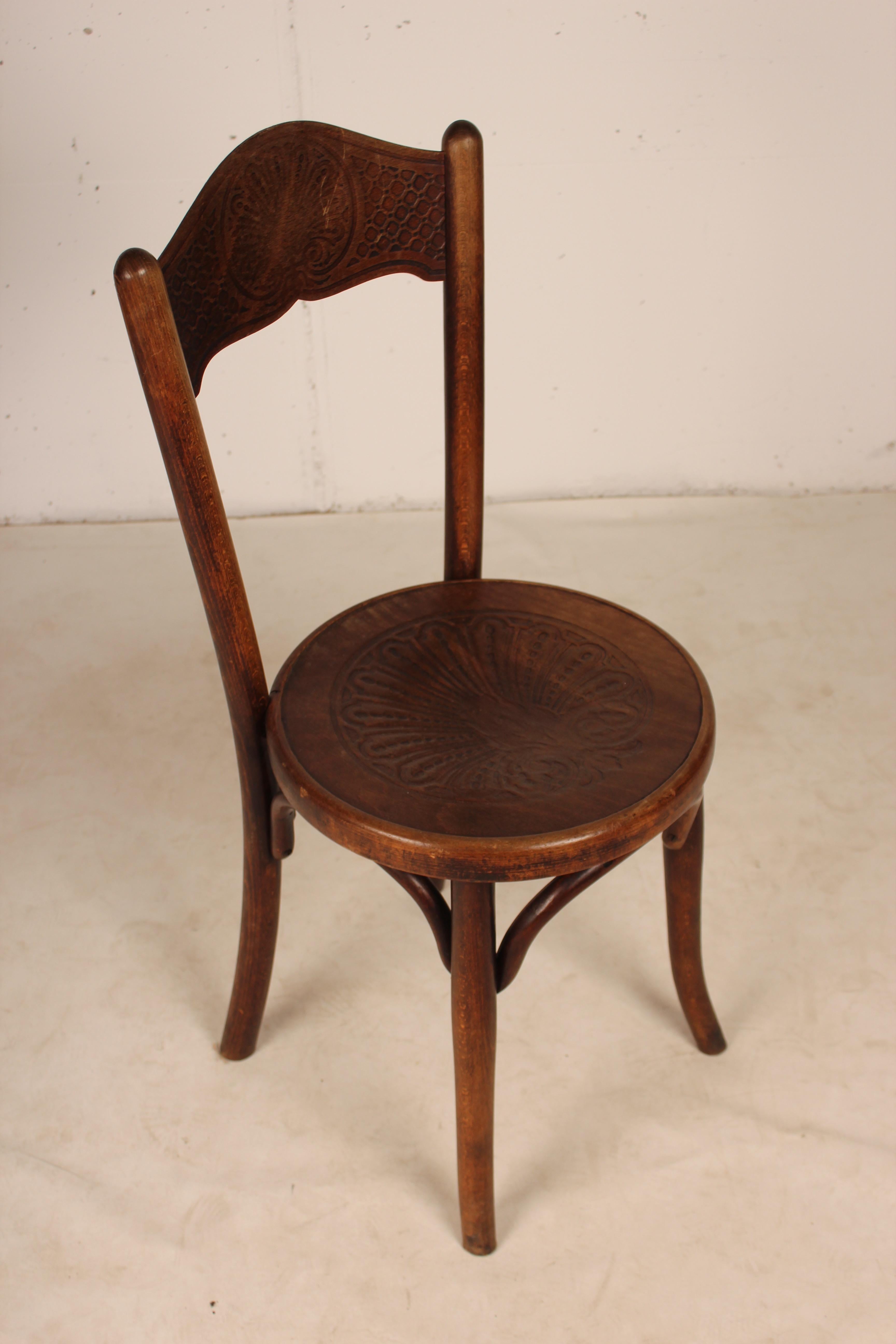 Late 19th Century Set of 6 Bistro Chairs by Jacob & Josef Kohn, 1890 Austro-Hungarian Empire For Sale