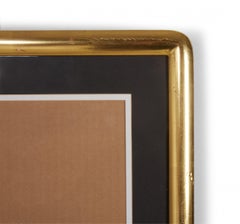 Set of 6 Black and Gilt Curved Corner Gallery Frames