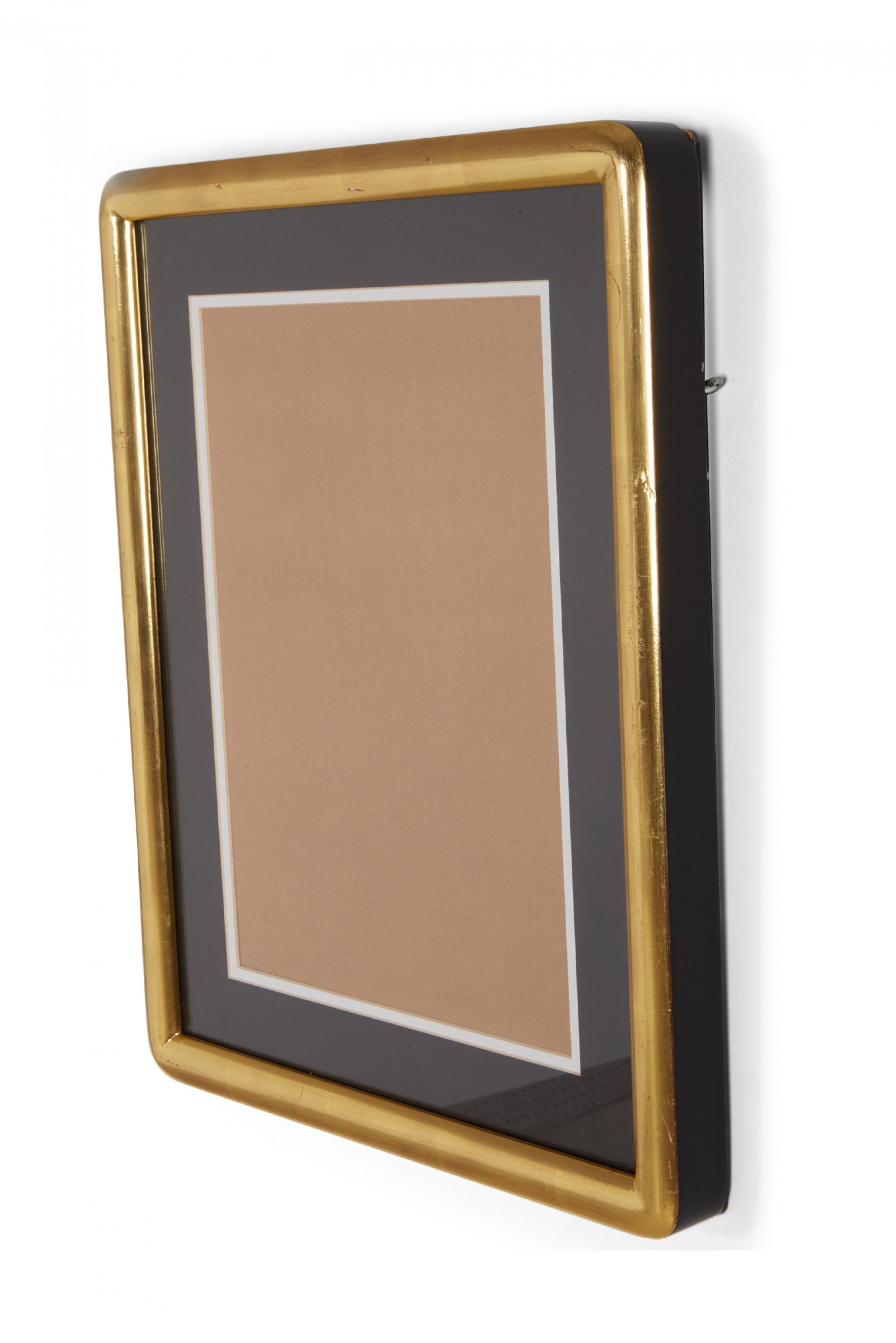 Unknown Set of 6 Black and Gilt Curved Corner Gallery Frames For Sale
