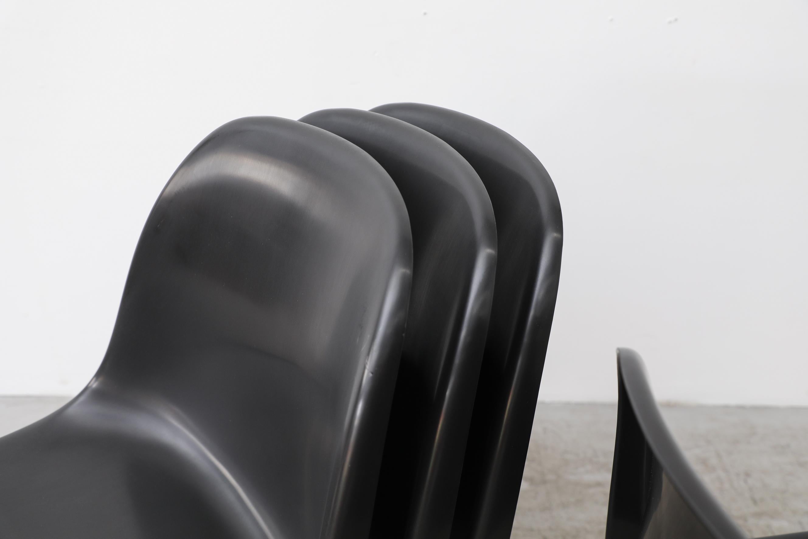 Set of 6 Black Casalino Chairs by Alexander Begge 3