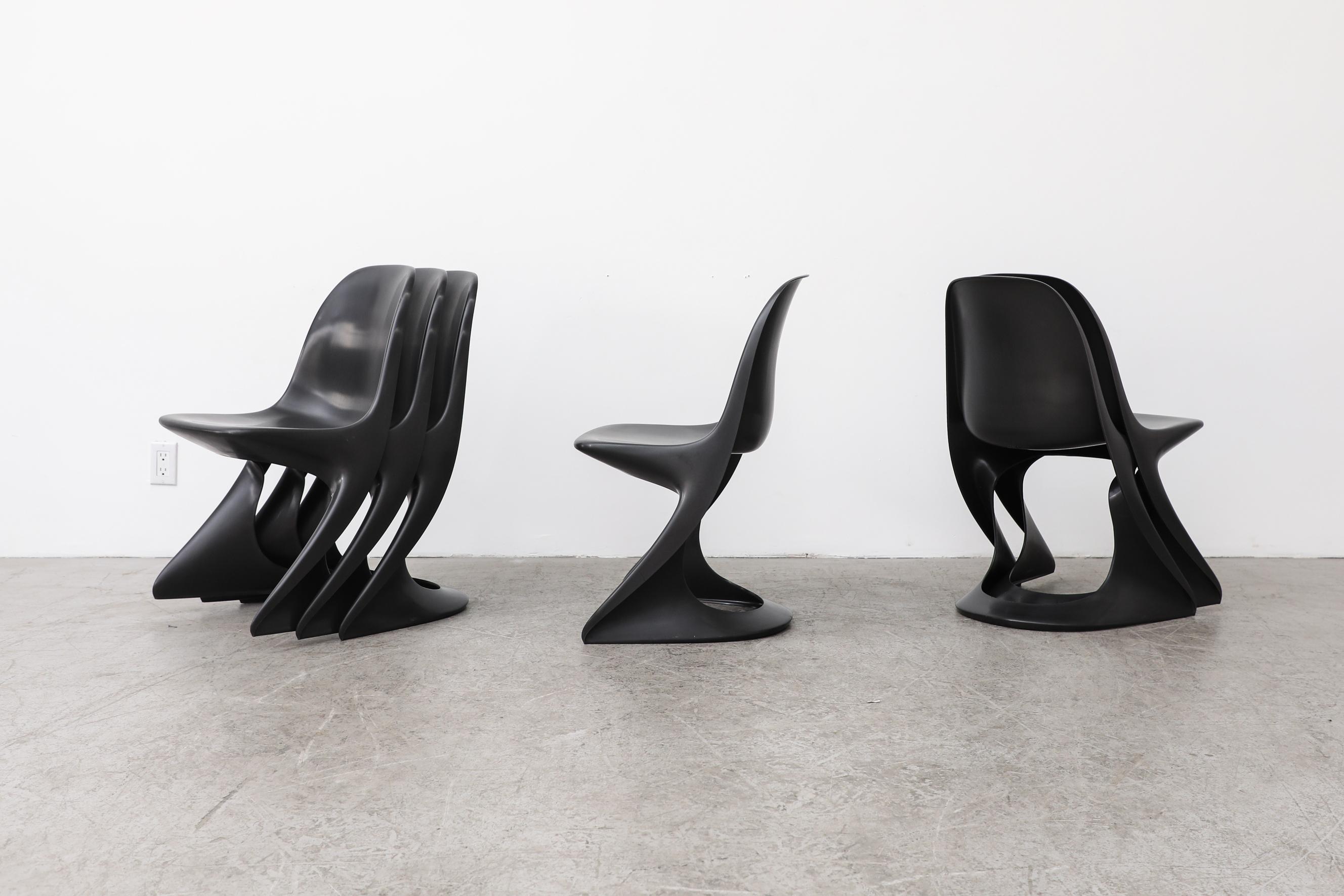 Set of 6 Black Casalino Chairs by Alexander Begge In Good Condition In Los Angeles, CA