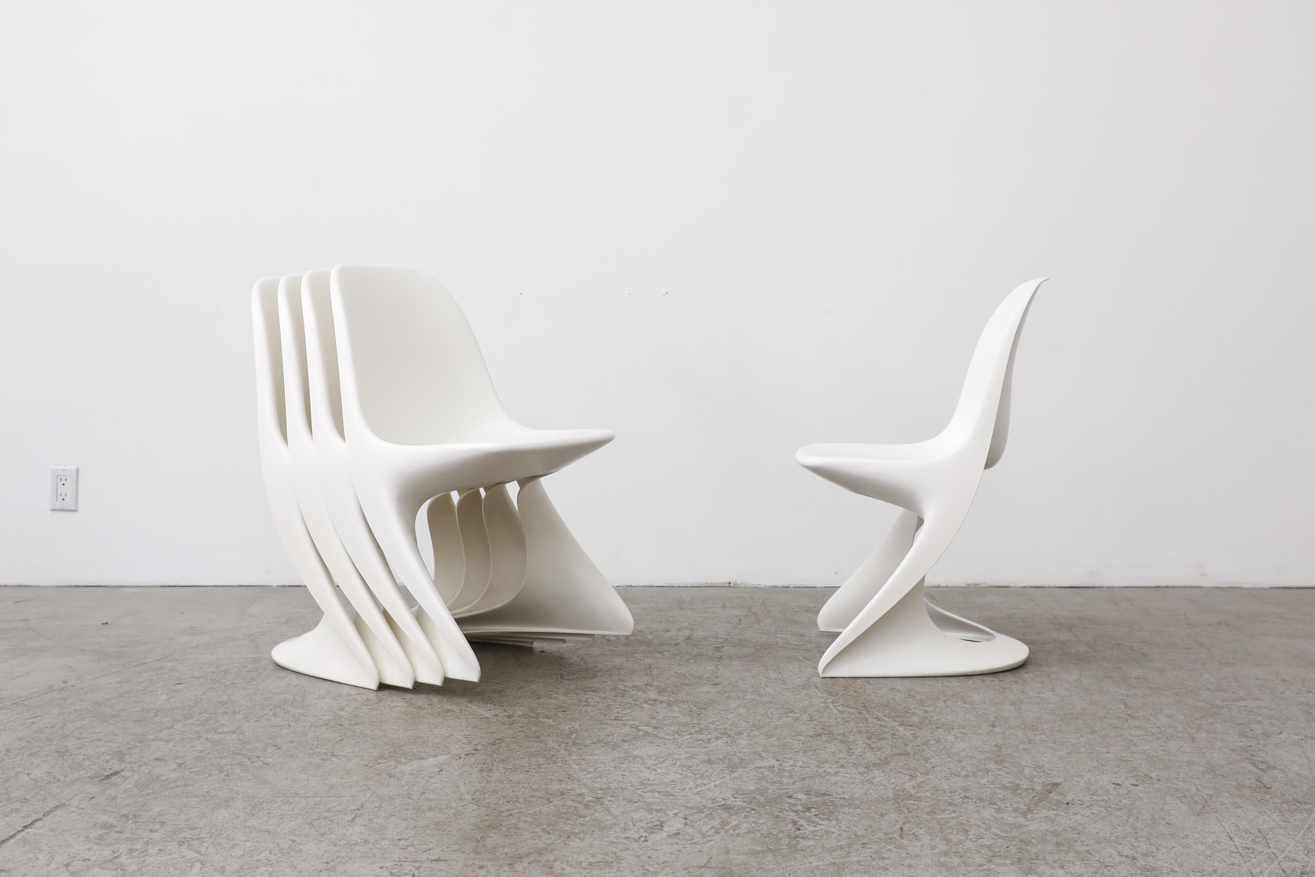 Set of 6 White Casalino Chairs by Alexander Begge In Good Condition In Los Angeles, CA