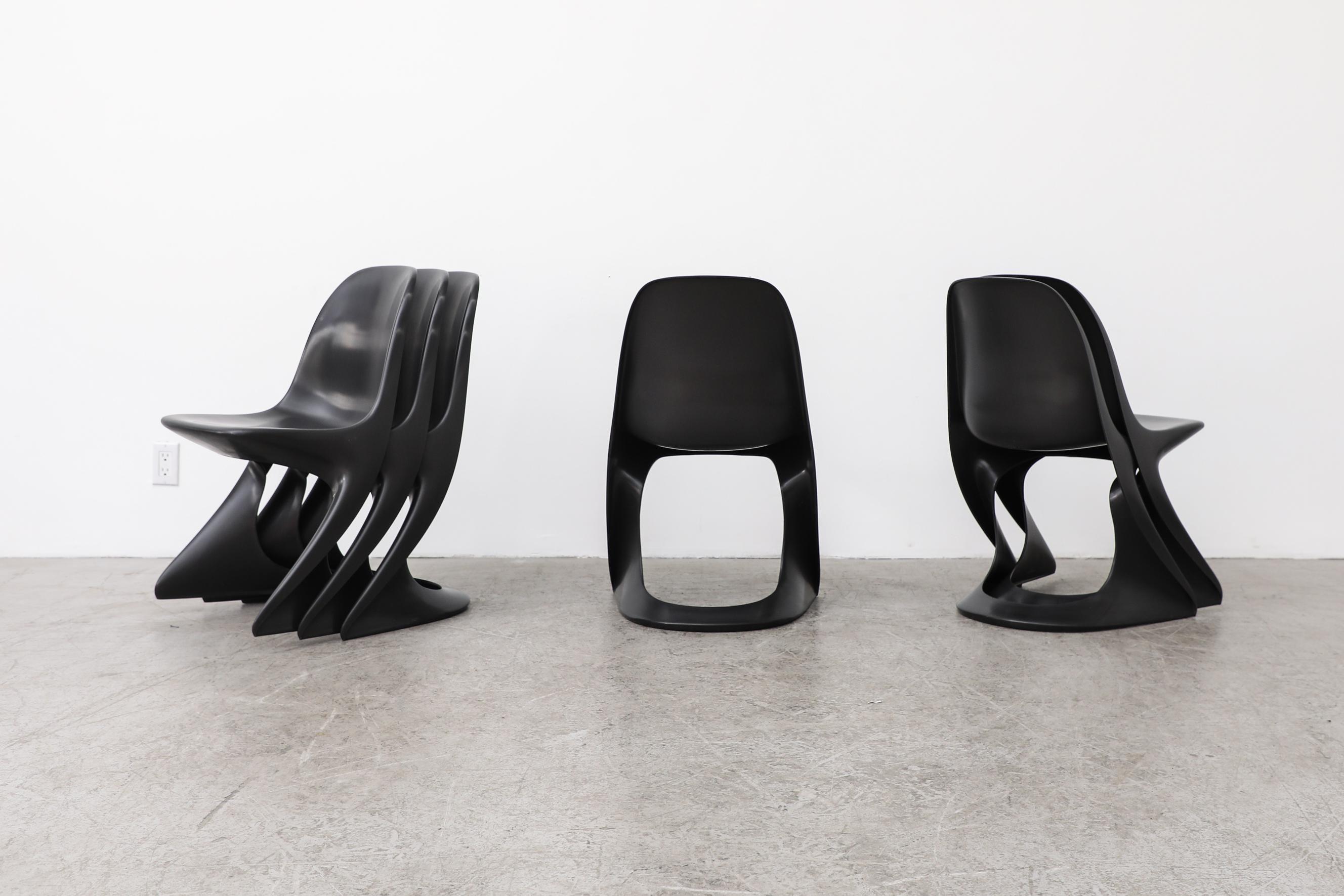Set of 6 Black Casalino Chairs by Alexander Begge 1