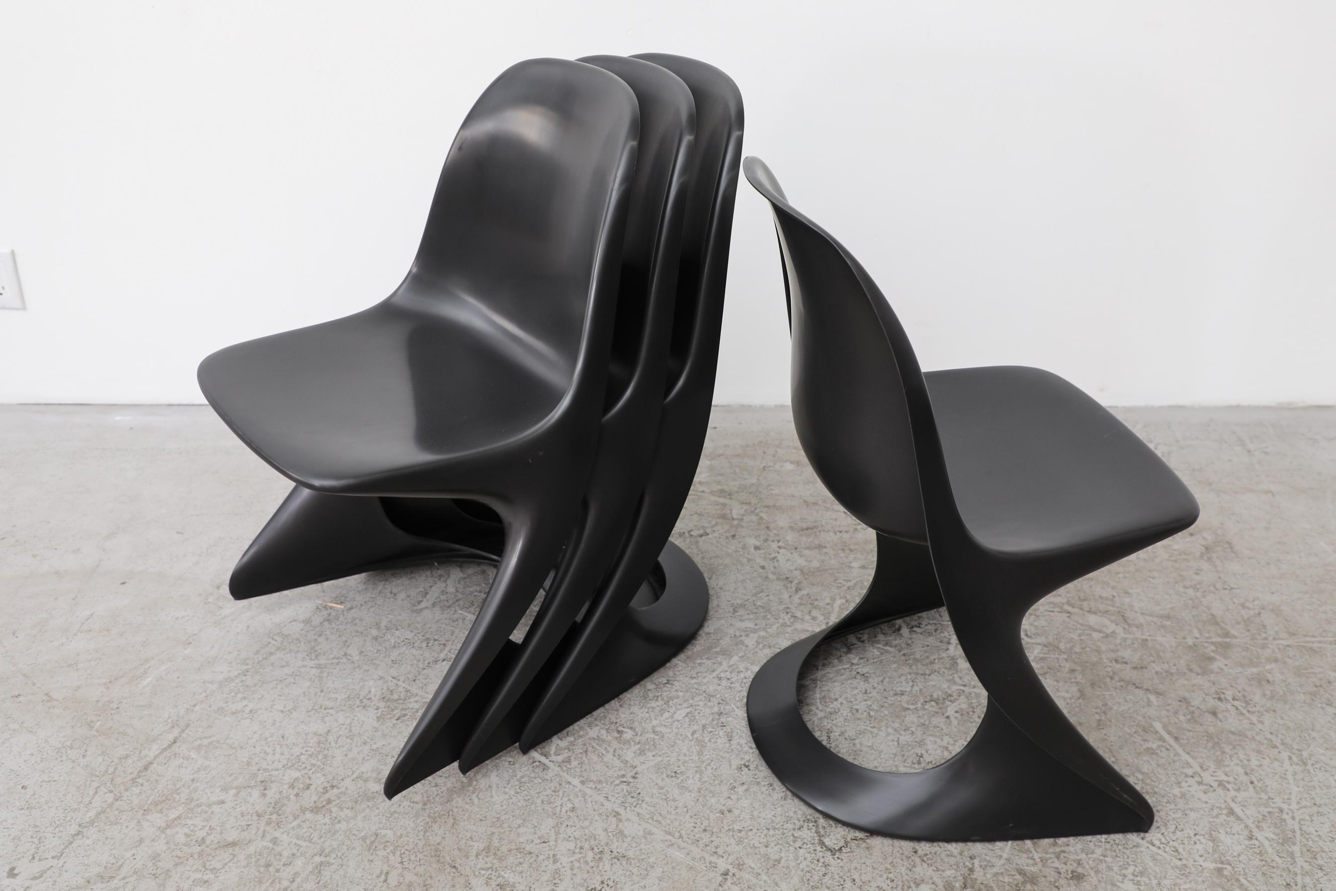 Set of 6 Black Casalino Chairs by Alexander Begge 2