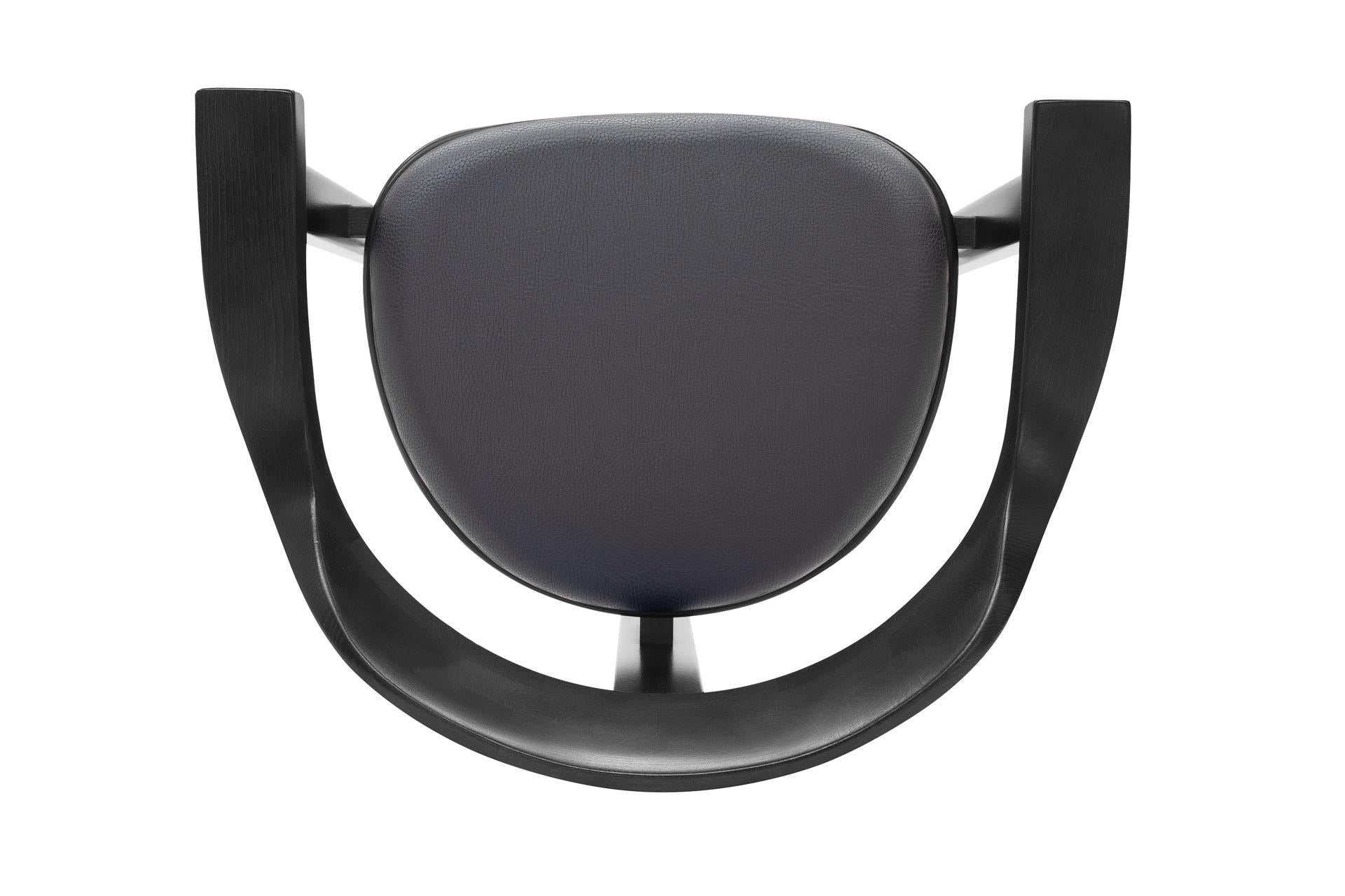 Mid Century Modern 6 Silla Haussmann negra, Robert and Trix Haussmann, Diseño 1964 en venta 1