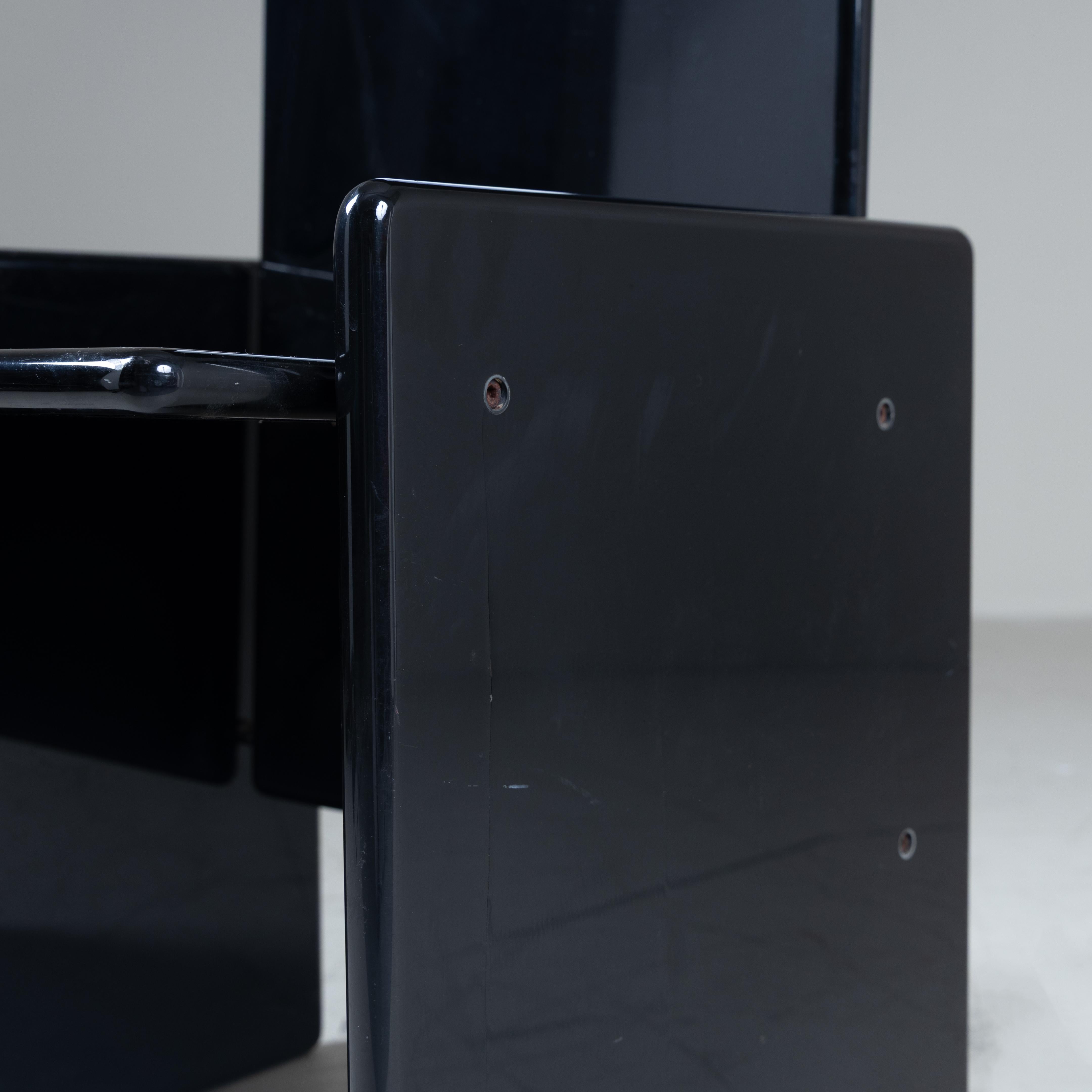 Set of 6 black Kazuki chairs, Kazuhide Takahama, Simon International, Italy en vente 5