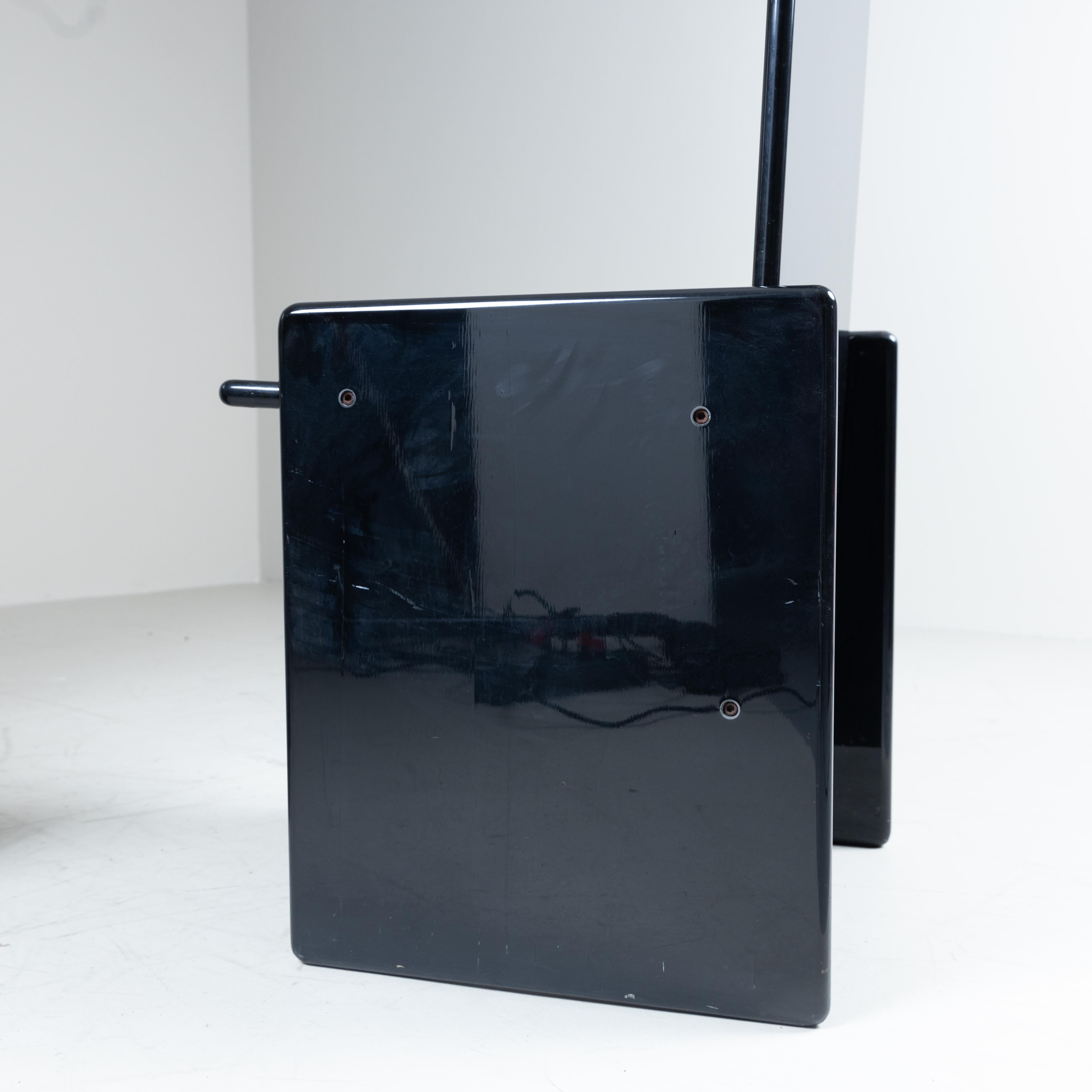 Set of 6 black Kazuki chairs, Kazuhide Takahama, Simon International, Italy en vente 8