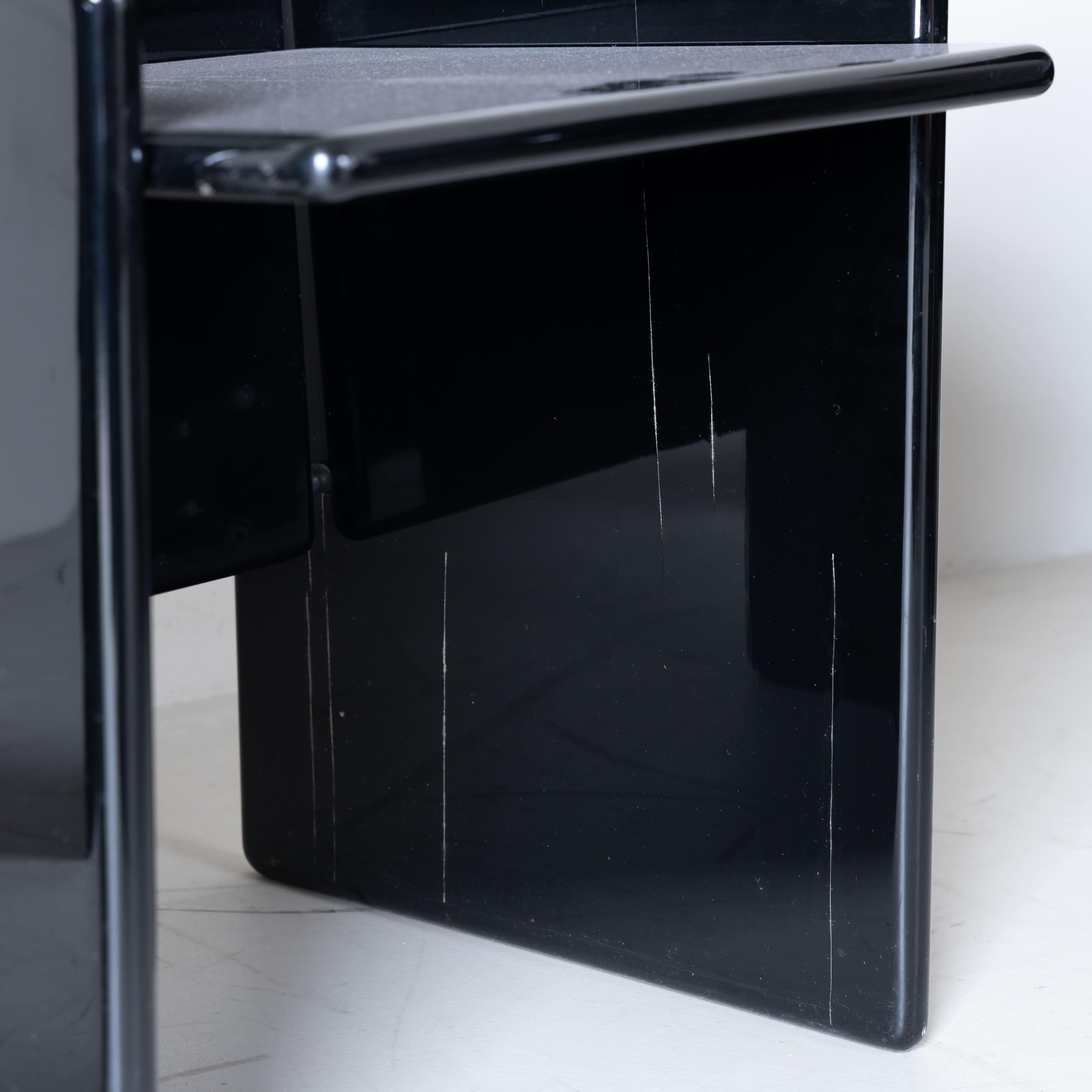 Set of 6 black Kazuki chairs, Kazuhide Takahama, Simon International, Italy (Moderne) im Angebot