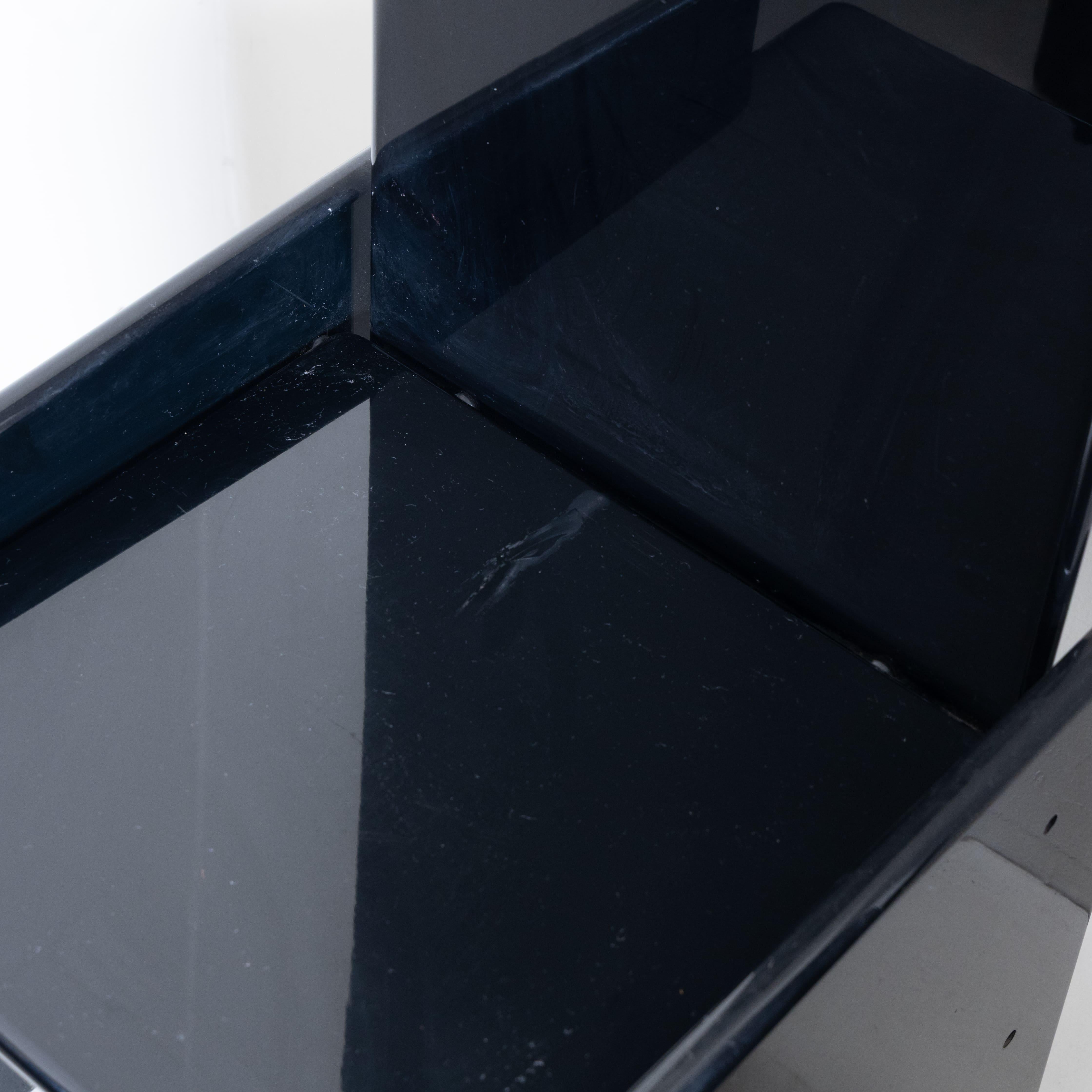 Set of 6 black Kazuki chairs, Kazuhide Takahama, Simon International, Italy im Zustand „Gut“ im Angebot in Milano, Lombardia