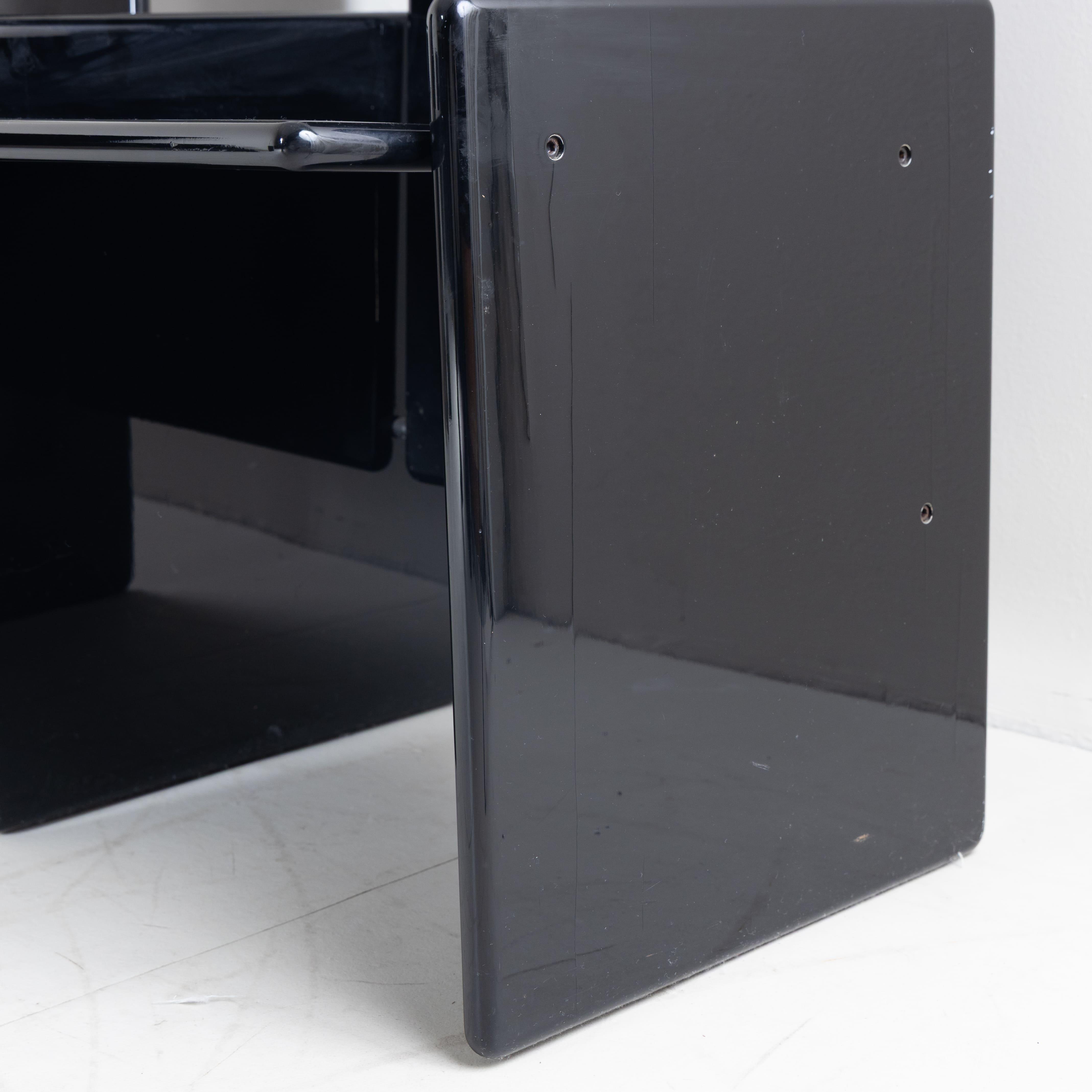 Set of 6 black Kazuki chairs, Kazuhide Takahama, Simon International, Italy (Late 20th Century) im Angebot