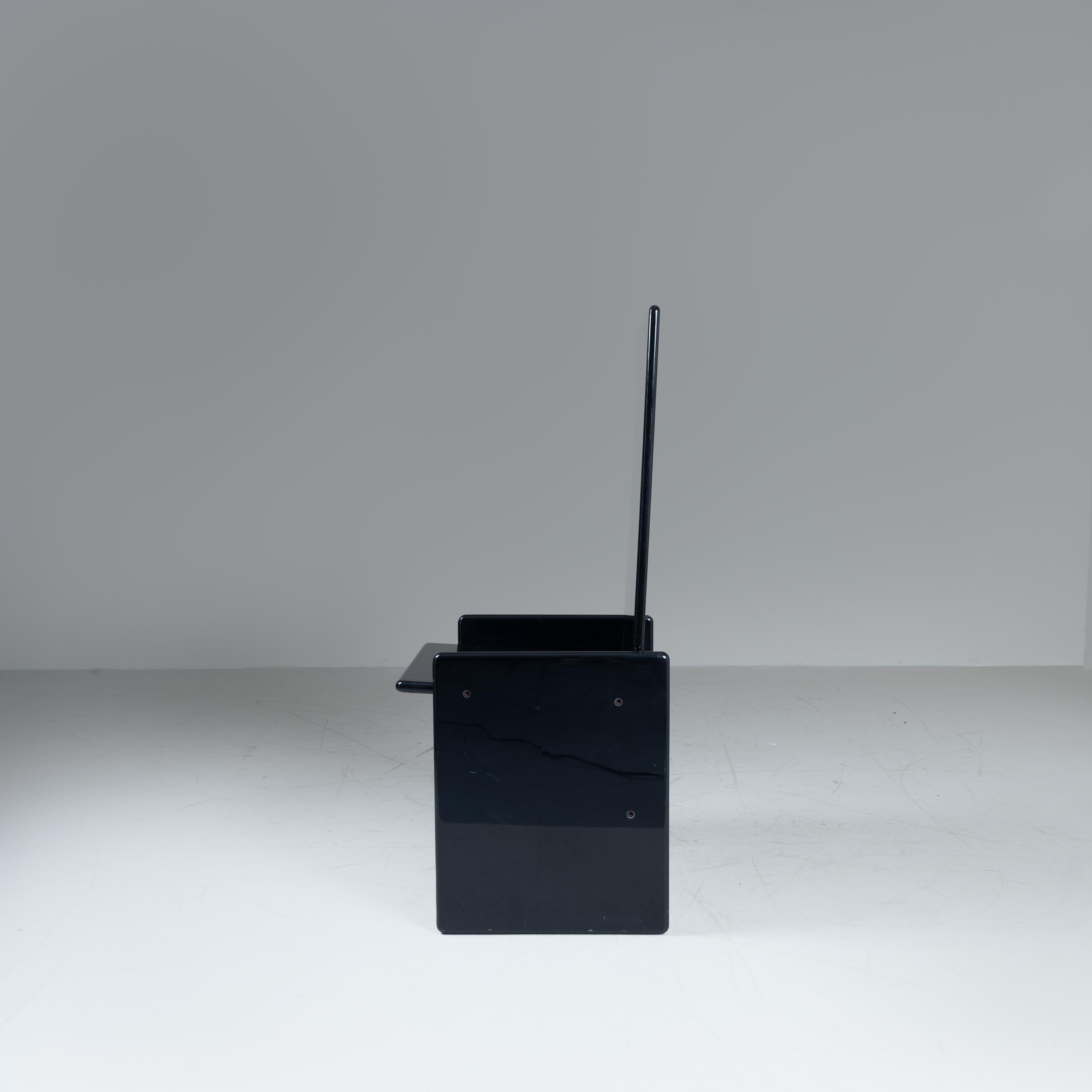 Set of 6 black Kazuki chairs, Kazuhide Takahama, Simon International, Italy en vente 2