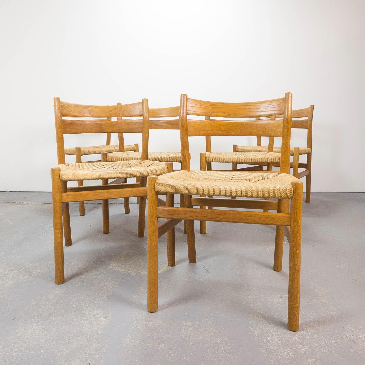 Set of 6 BM1 Dining Chairs by Børge Mogensen for CM Madsen, Denmark 1960s In Good Condition In Berkhamsted, GB
