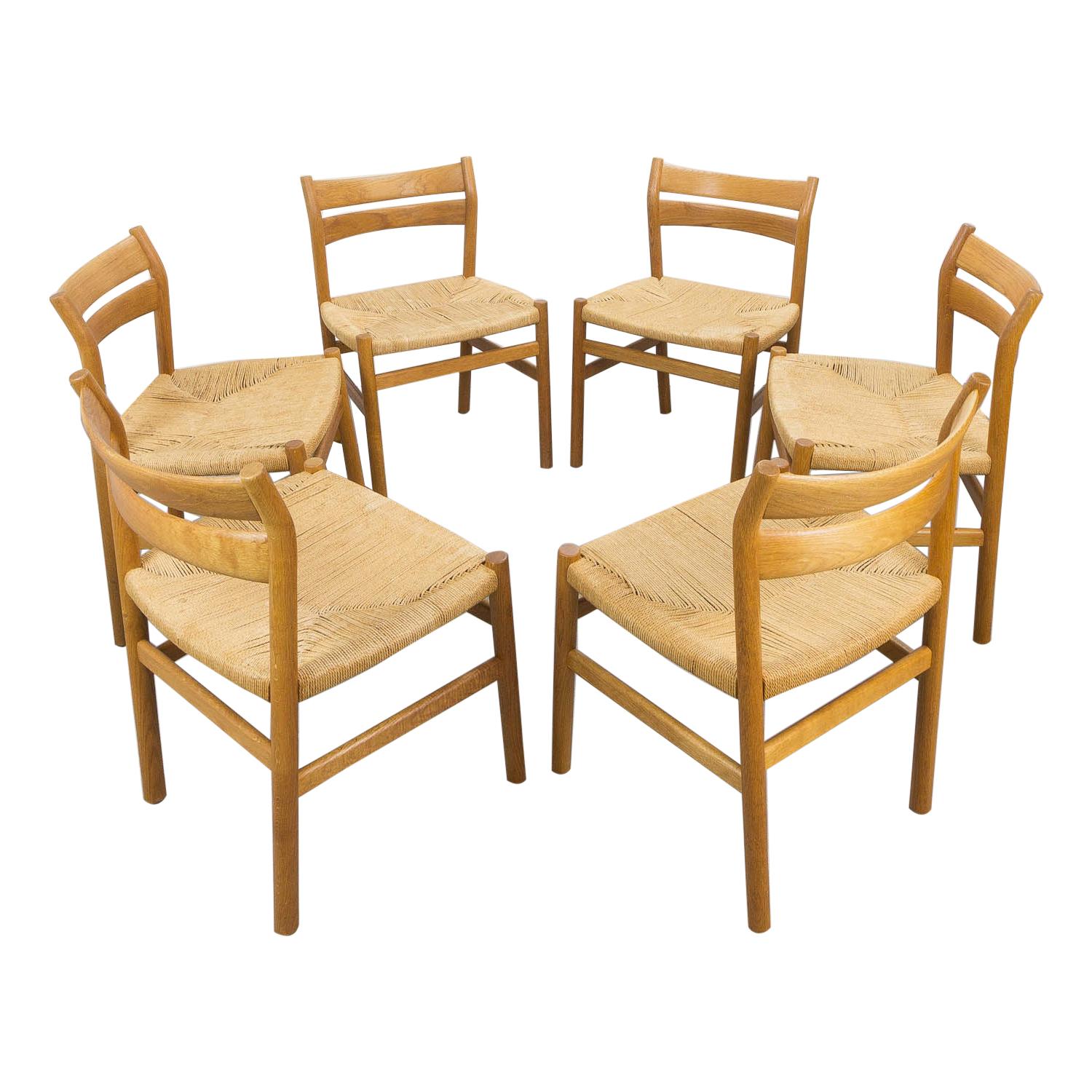Set of 6 BM1 Dining Chairs by Børge Mogensen for CM Madsen, Denmark 1960s