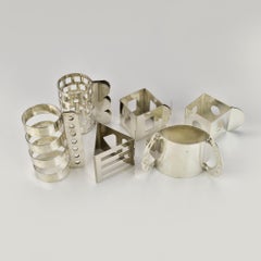 Set of 6 Bodum Postmodern Napkin Rings by Jumi Chan & Nathalie Du Pasquier