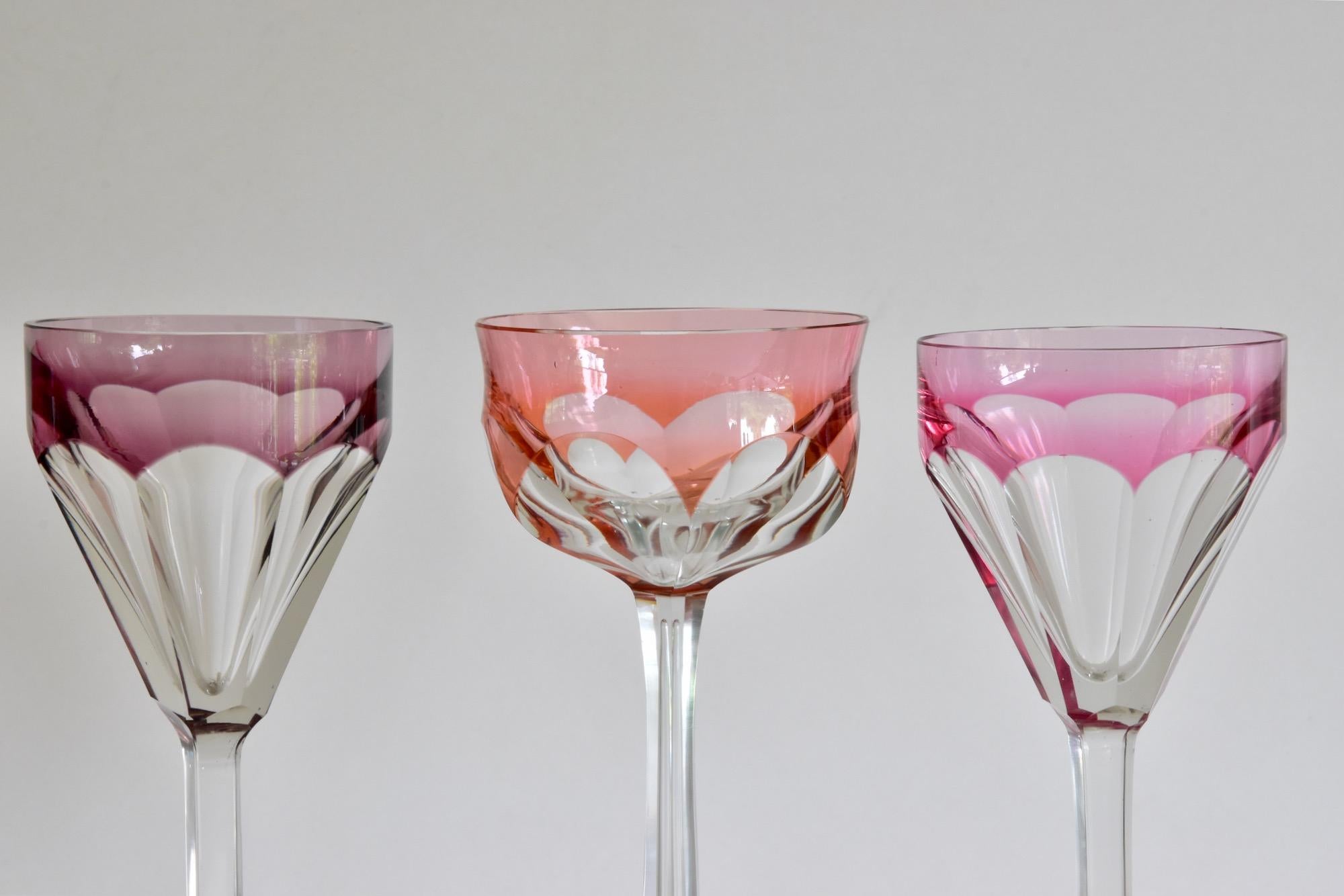 antique crystal stemware