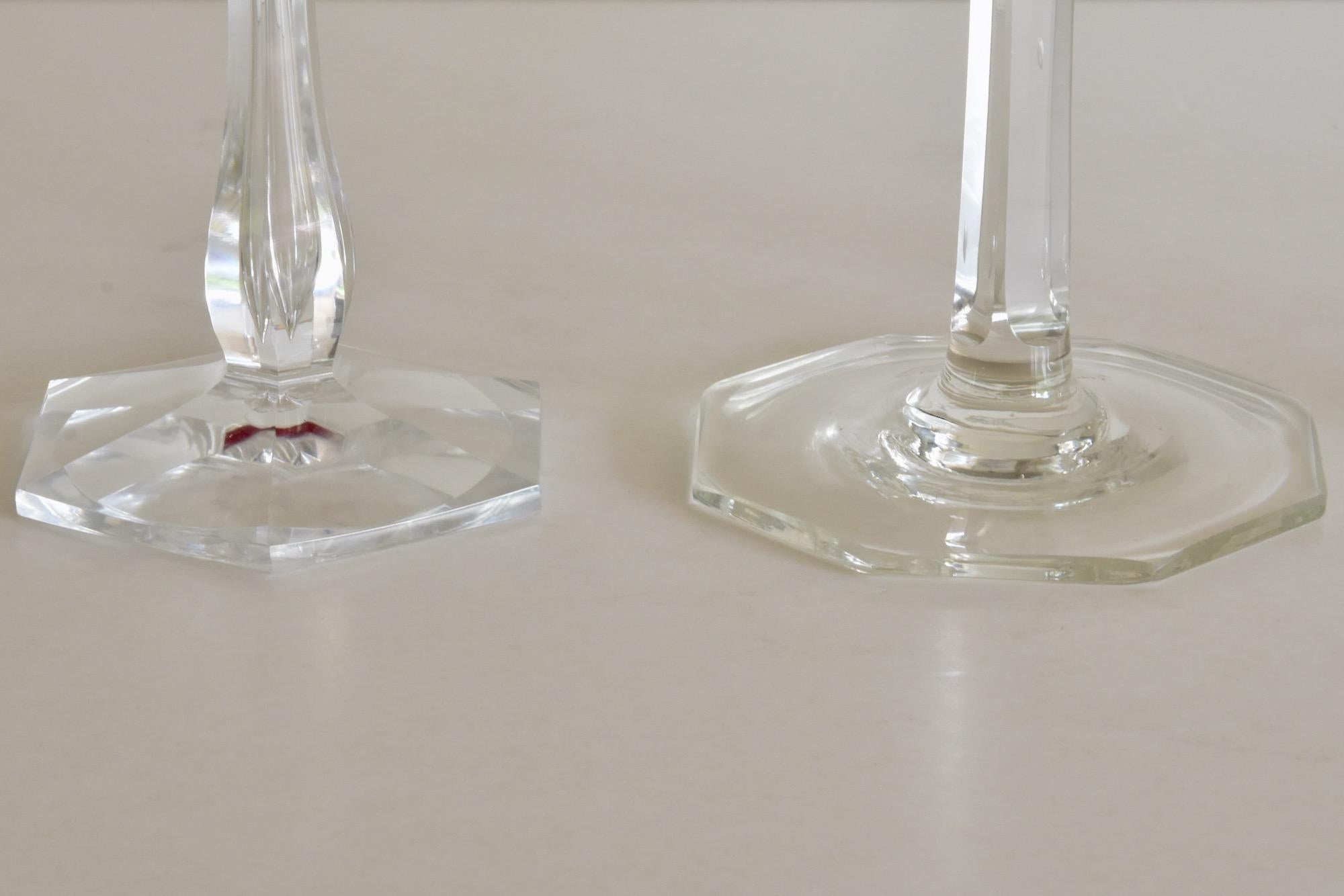 crystal wine glasses vintage