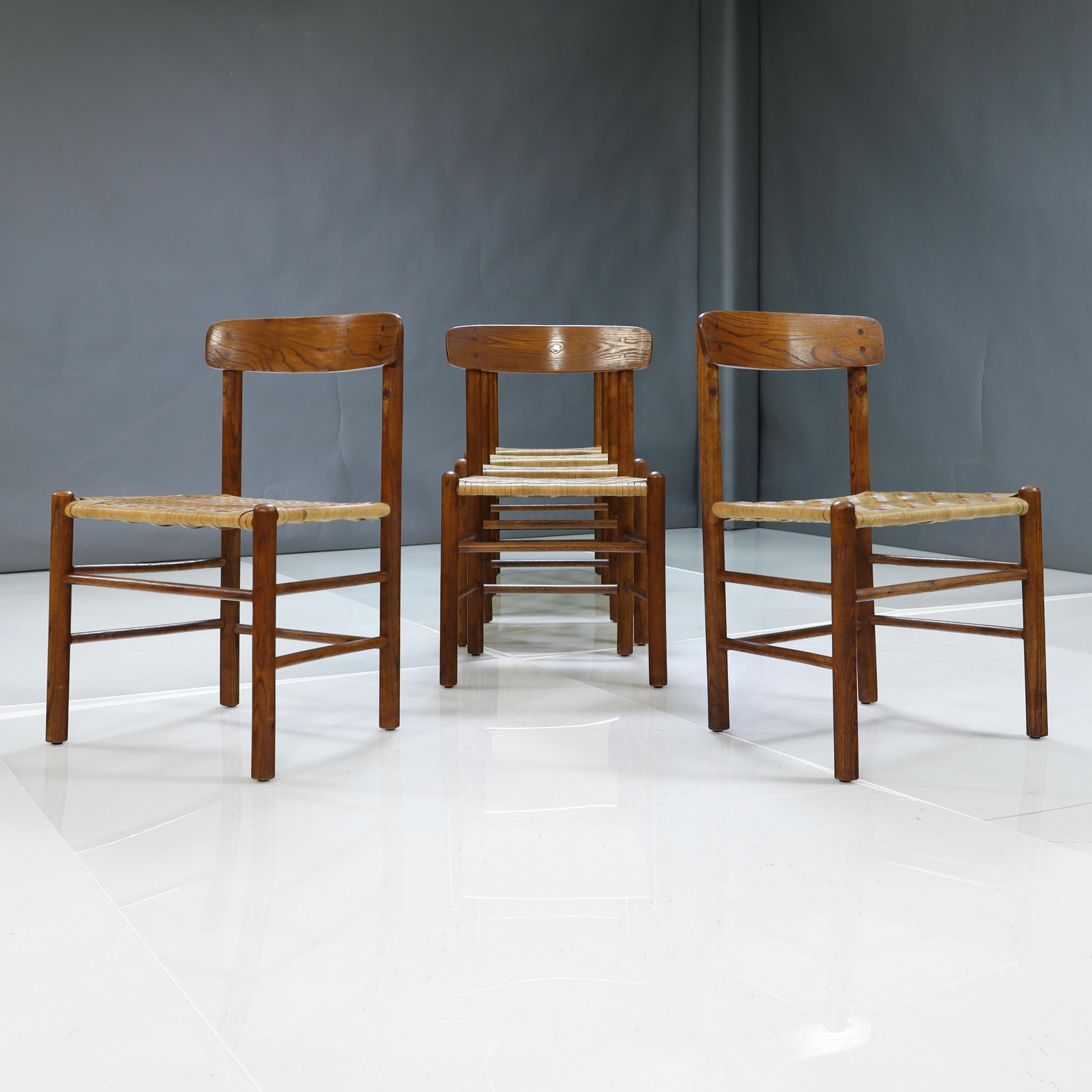 Introducing this Set of 6 Aged Oak Mid-Century Dining Chairs attributed to Børge Mogensen  Model J39. 

These chairs meant a lot to me when I brought them in.  It's been awhile since I've received such rich pieces speaking to so many years of