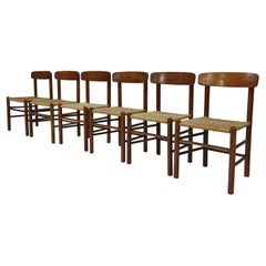 Set of 6 Borge Mogensen Aged Oak Early Model J39