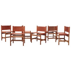 Set of 6 Borge Mogensen No. 3251 "Hunting" Chairs