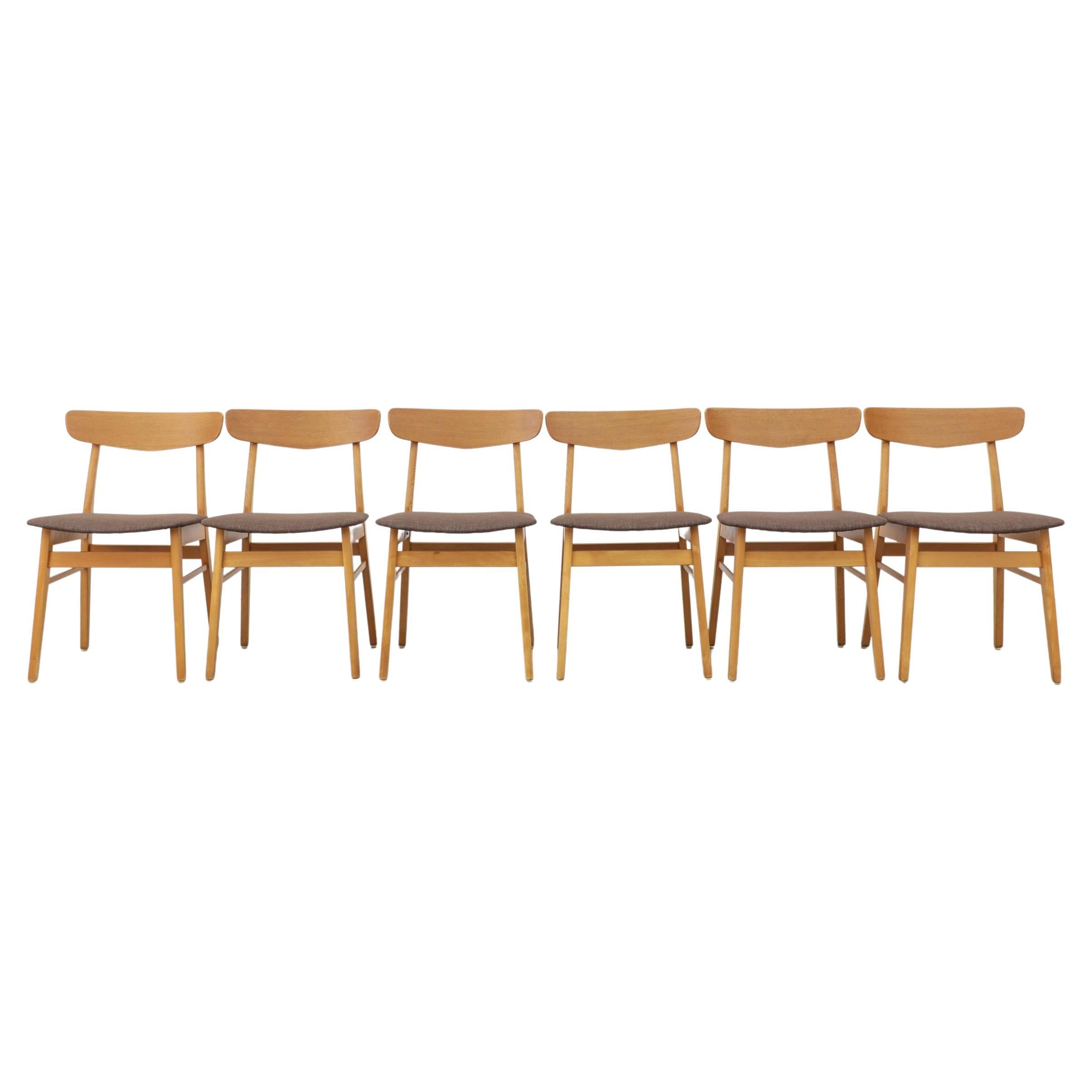 Set of 6 Borge Mogensen Style Dining Chairs by Farstrup